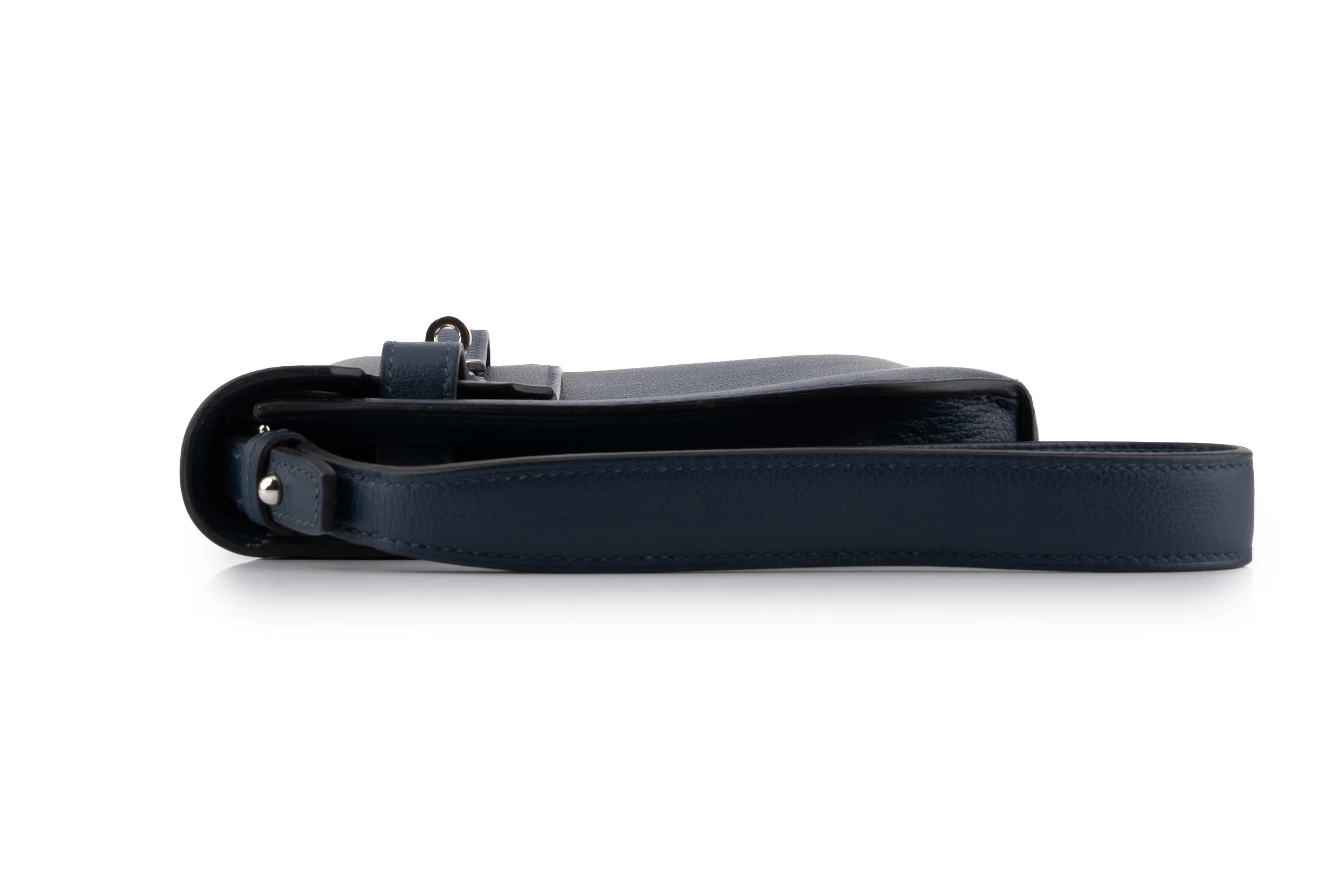 Hermès Kelly 25 Depeches		Evercolour 	Navy Bleu 	PHW - Image 5