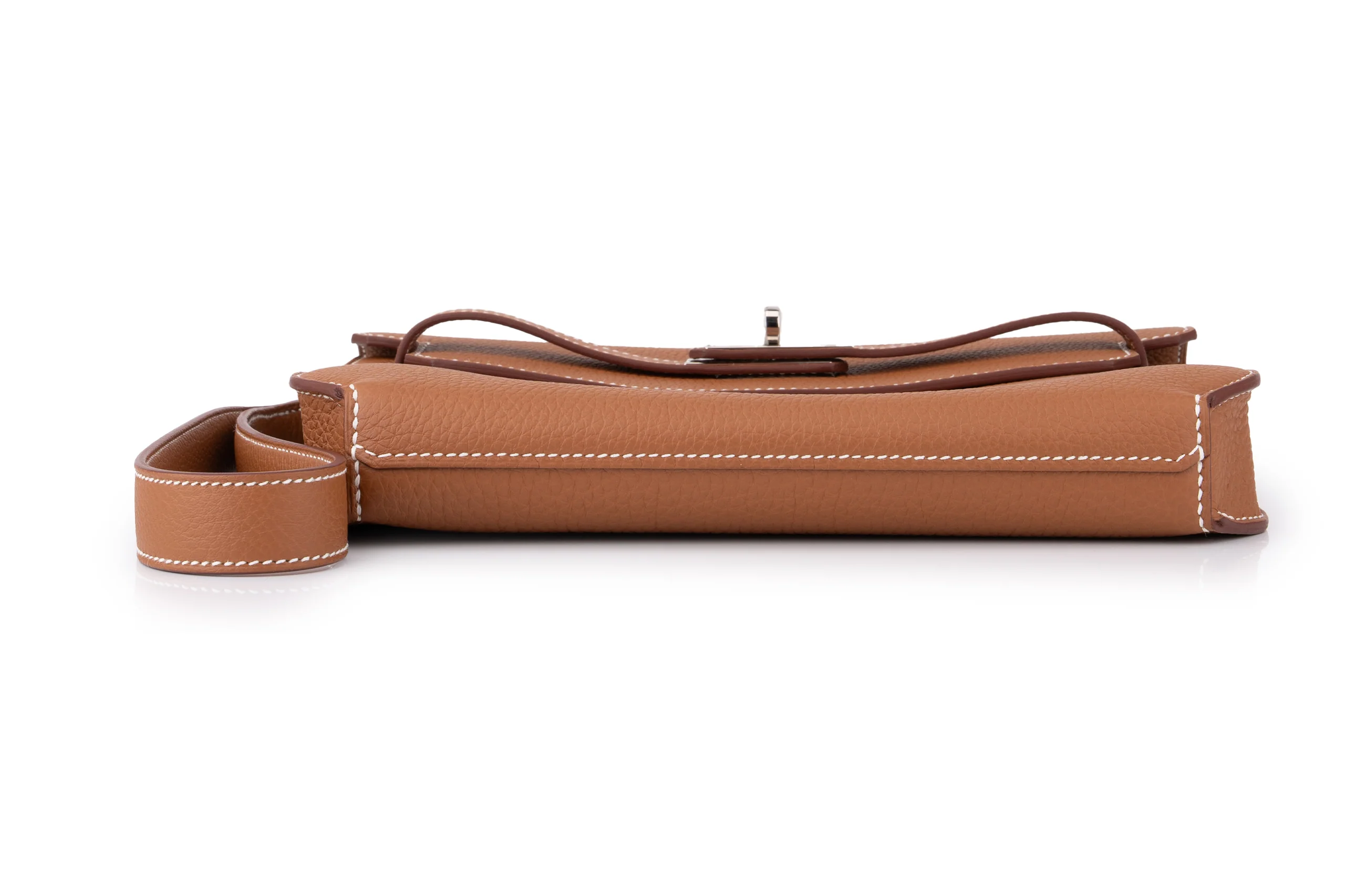 Hermès Kelly 25 Depeches Togo Gold PHW - Image 5