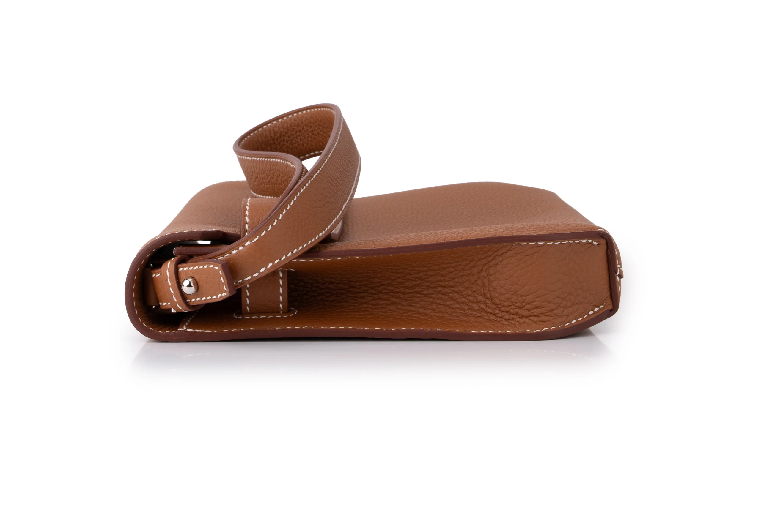 Hermès Kelly 25 Depeches Togo Gold PHW - Image 7