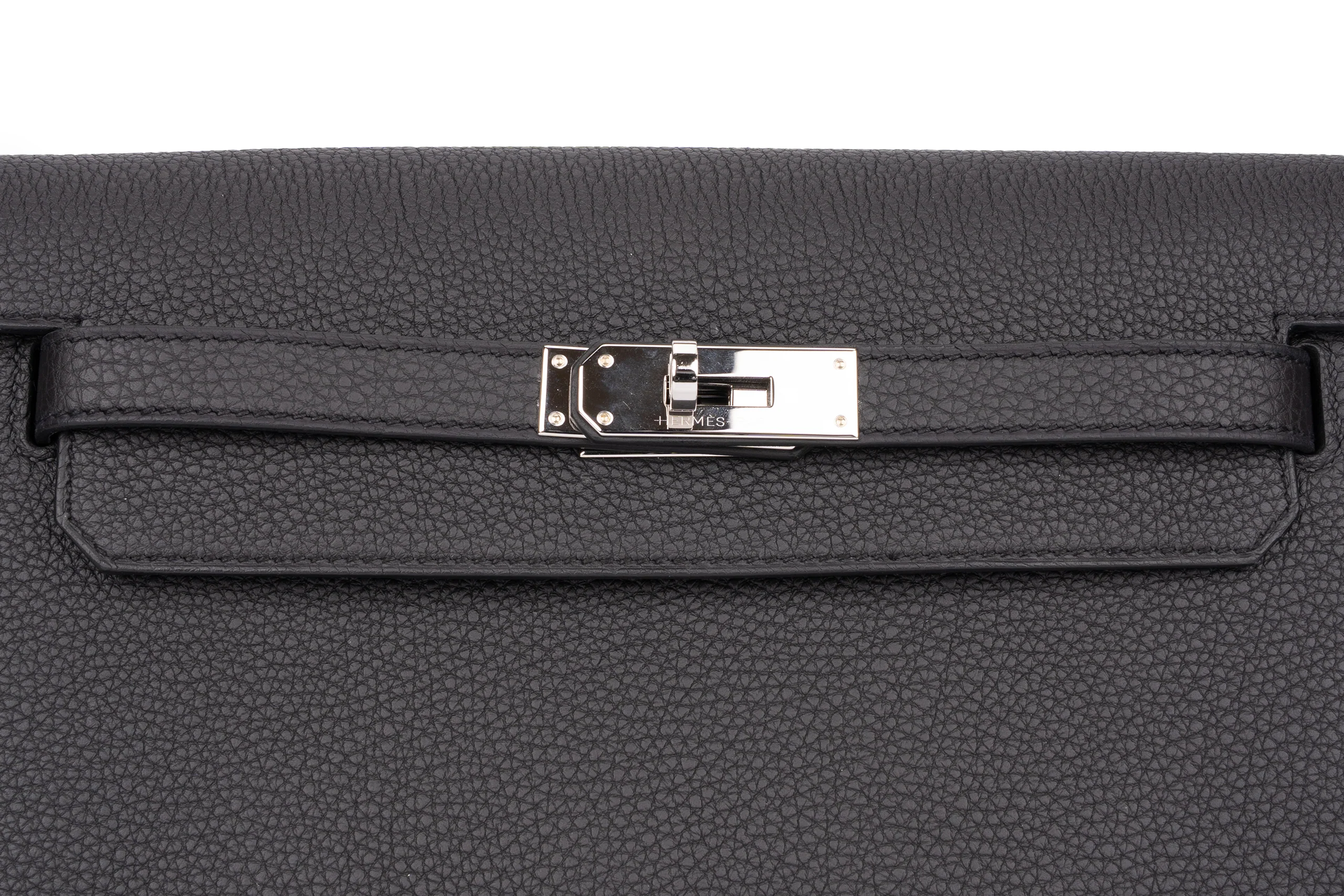 Hermès	Kelly 25 Depeches		Togo	Noir	PHW - Image 4