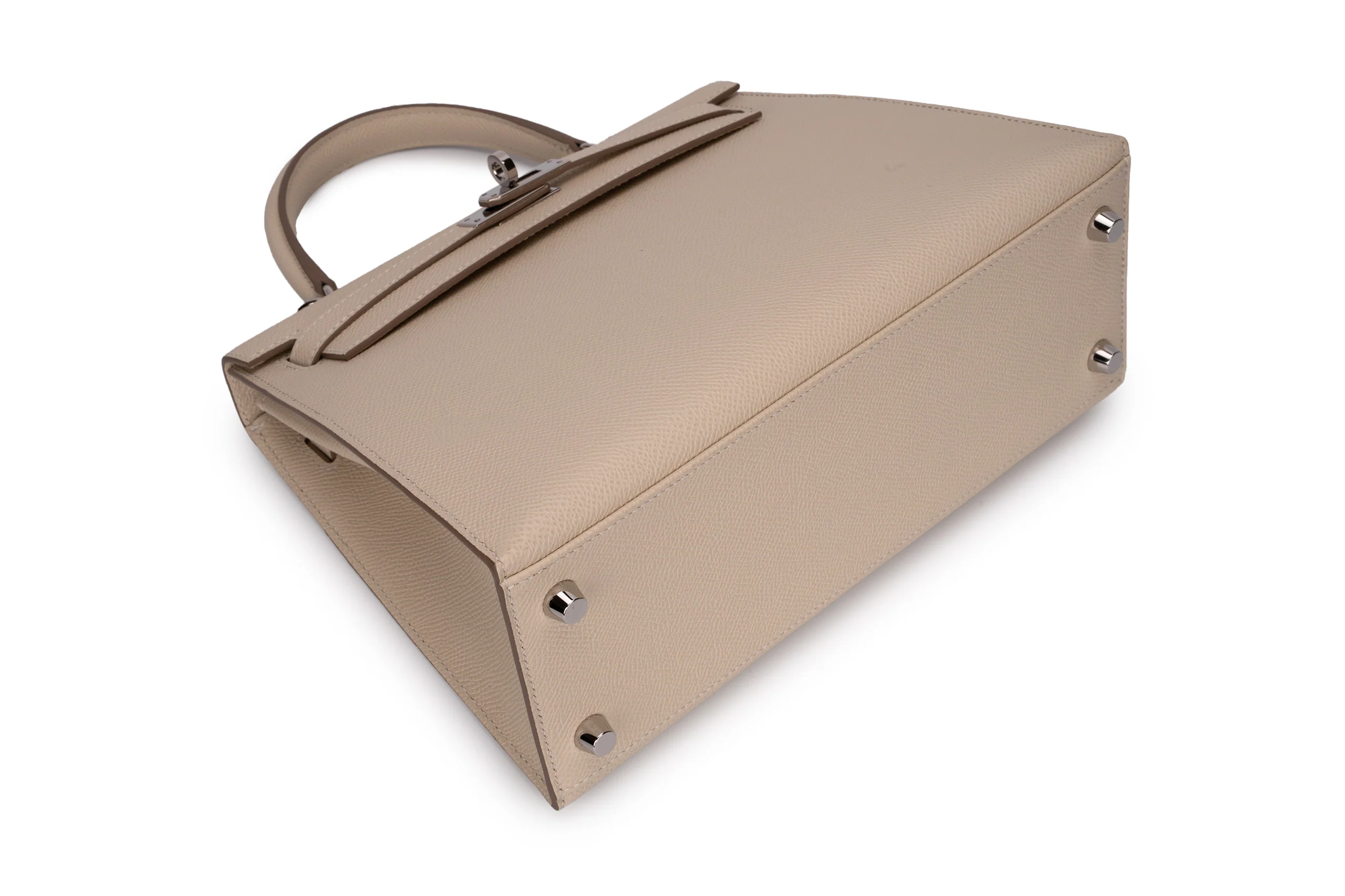 Hermès		Kelly 25	Epsom	Craie	PHW - Image 11