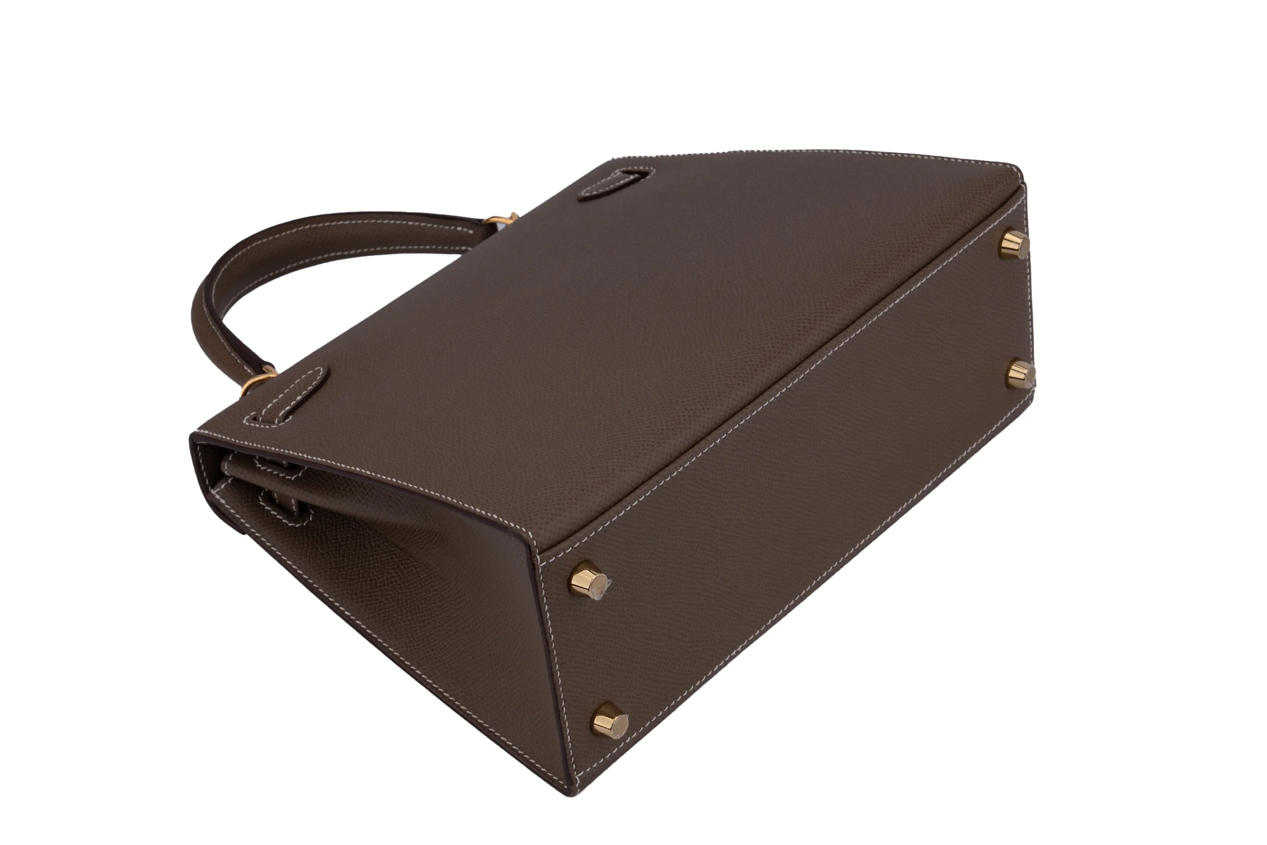 Hermès  Kelly 25		Epsom	Etoupe	GHW - Image 11