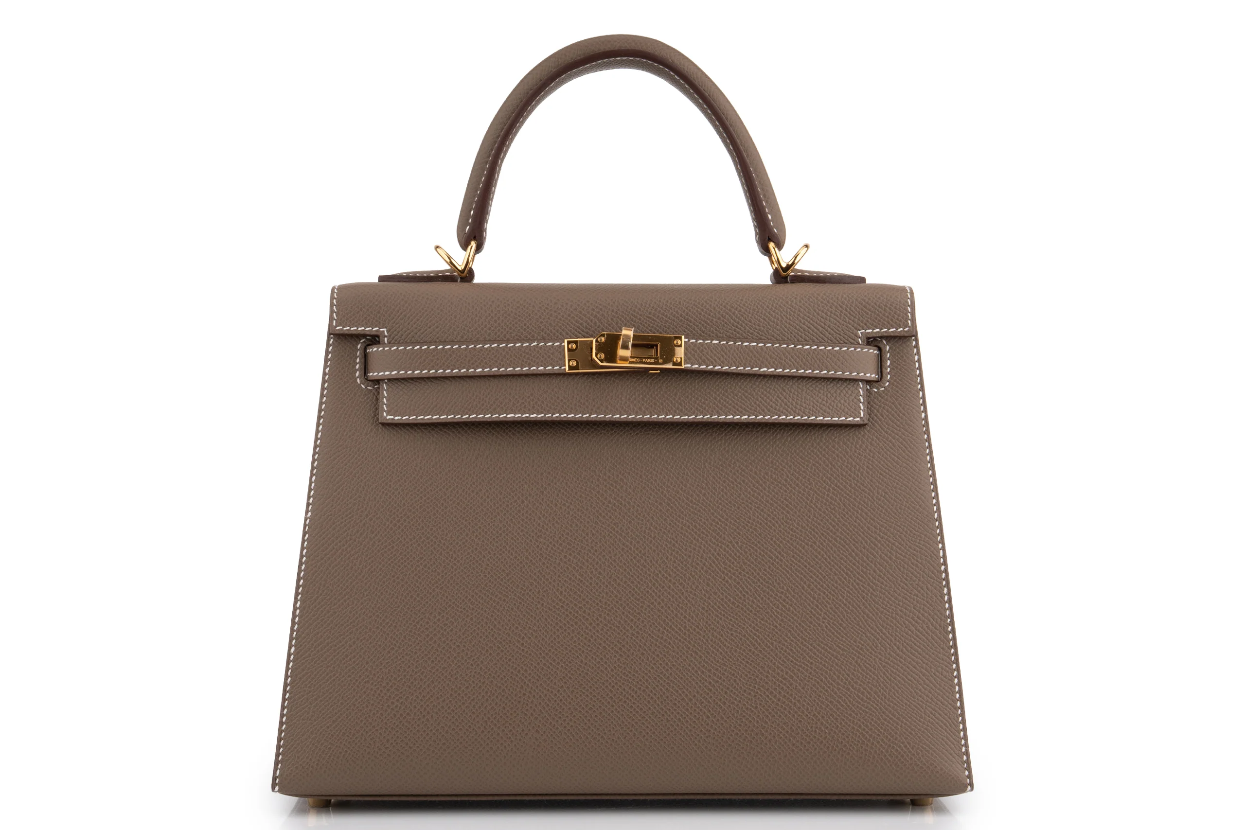 Hermès Kelly 25 		Epsom 	Etoupe 	GHW