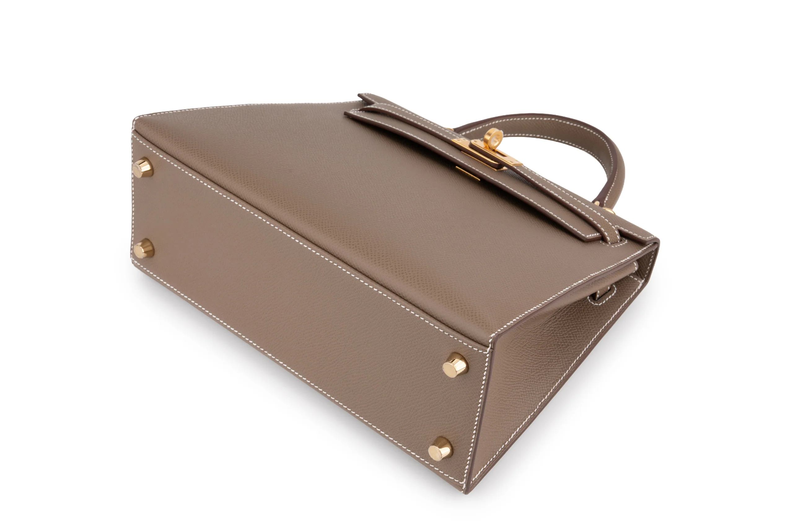 Hermès Kelly 25 		Epsom 	Etoupe 	GHW - Image 11