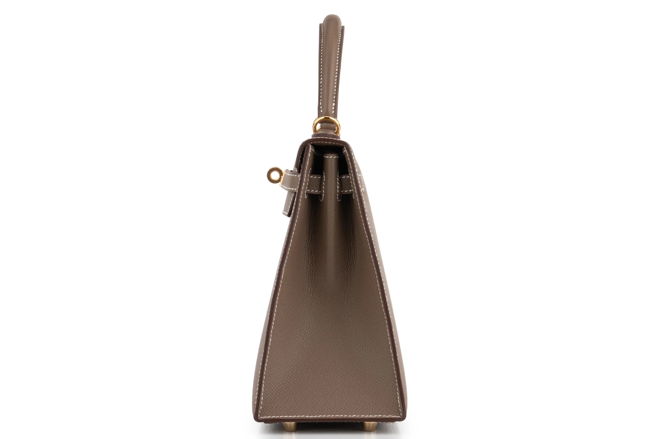 Hermès Kelly 25 		Epsom 	Etoupe 	GHW - Image 2
