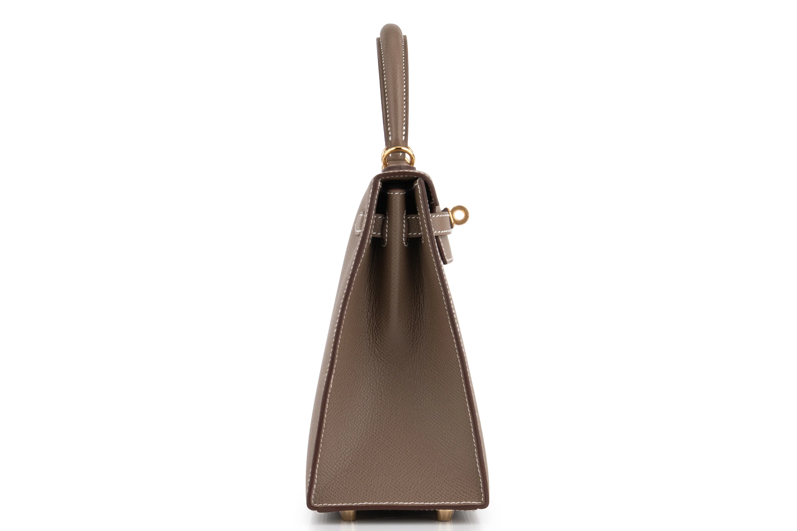 Hermès Kelly 25 		Epsom 	Etoupe 	GHW - Image 4