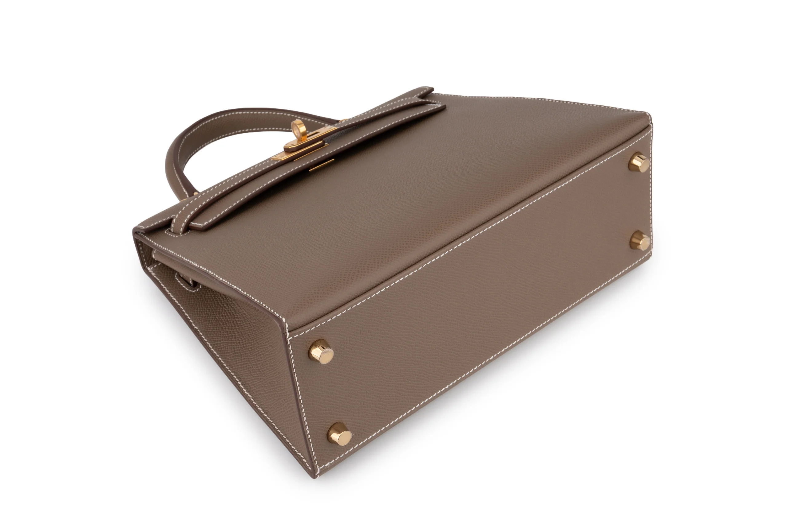 Hermès Kelly 25 		Epsom 	Etoupe 	GHW - Image 6