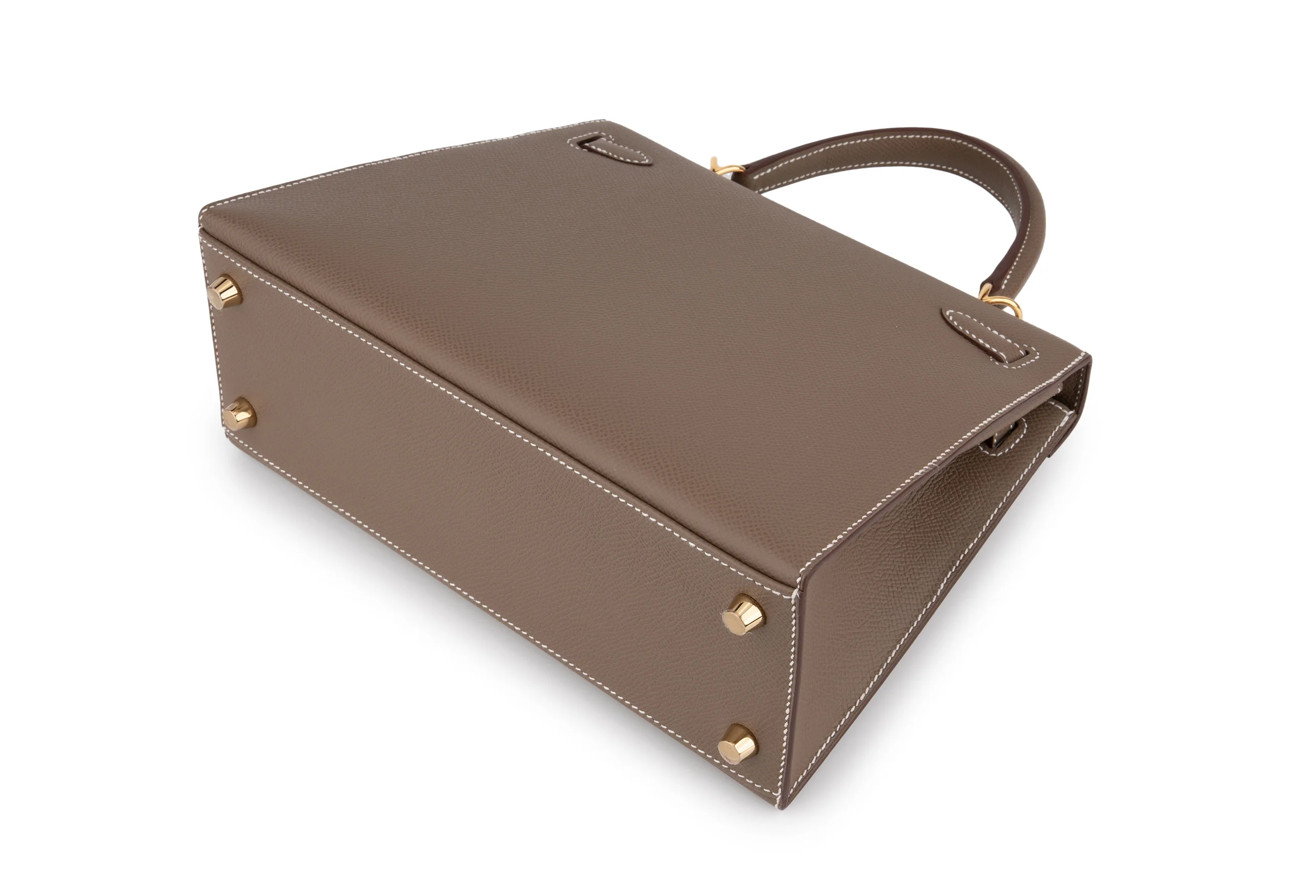 Hermès Kelly 25 		Epsom 	Etoupe 	GHW - Image 7