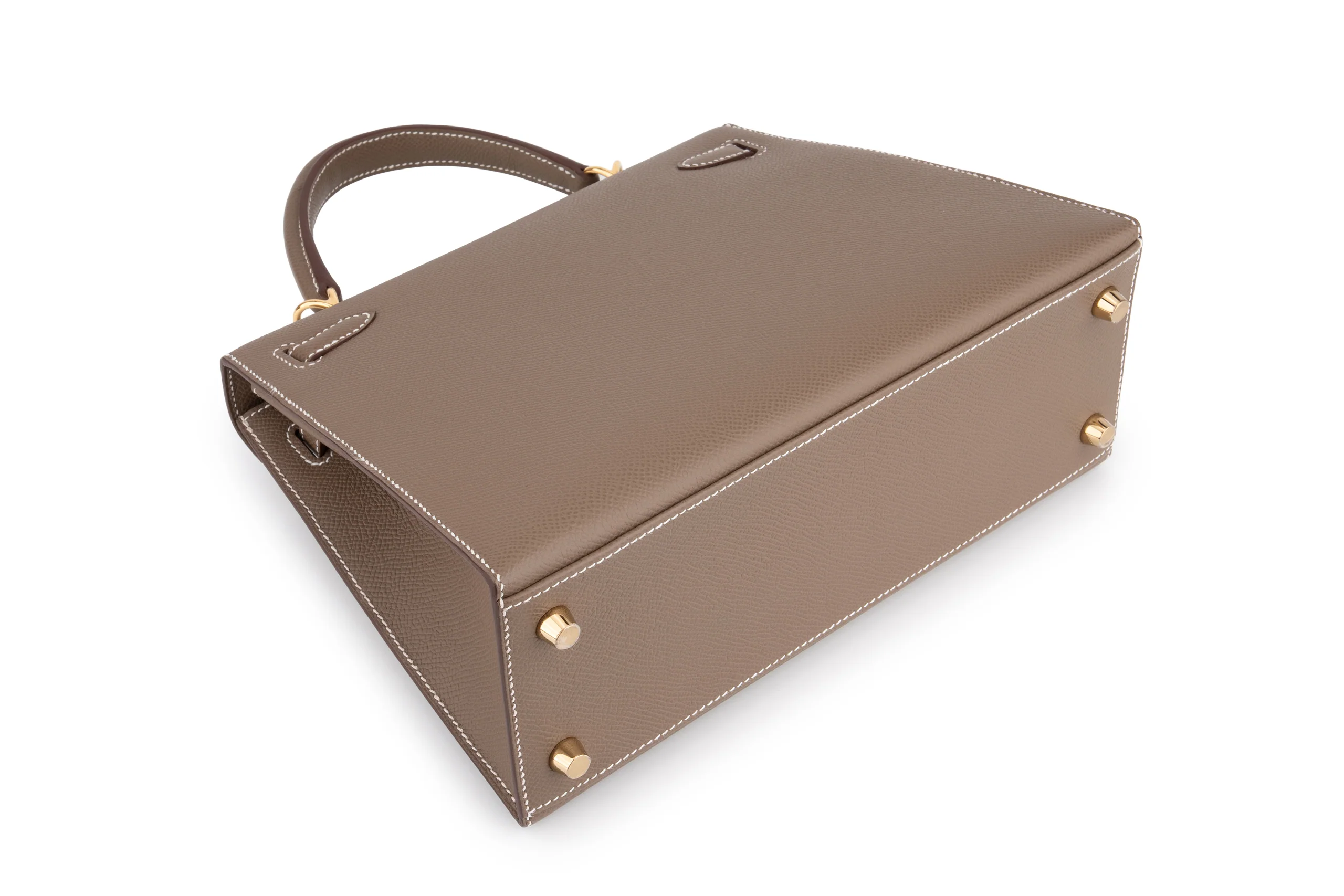 Hermès Kelly 25 		Epsom 	Etoupe 	GHW - Image 8