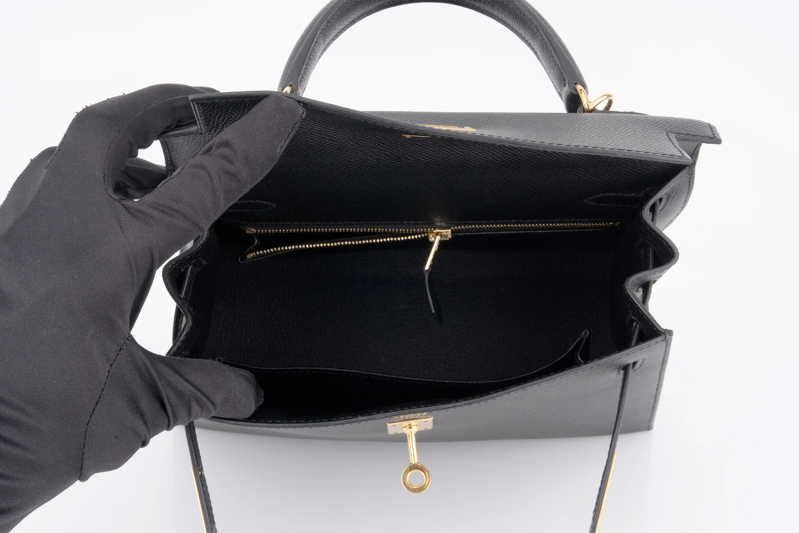 Hermès Kelly 25		Epsom 	Noir	GHW - Image 10