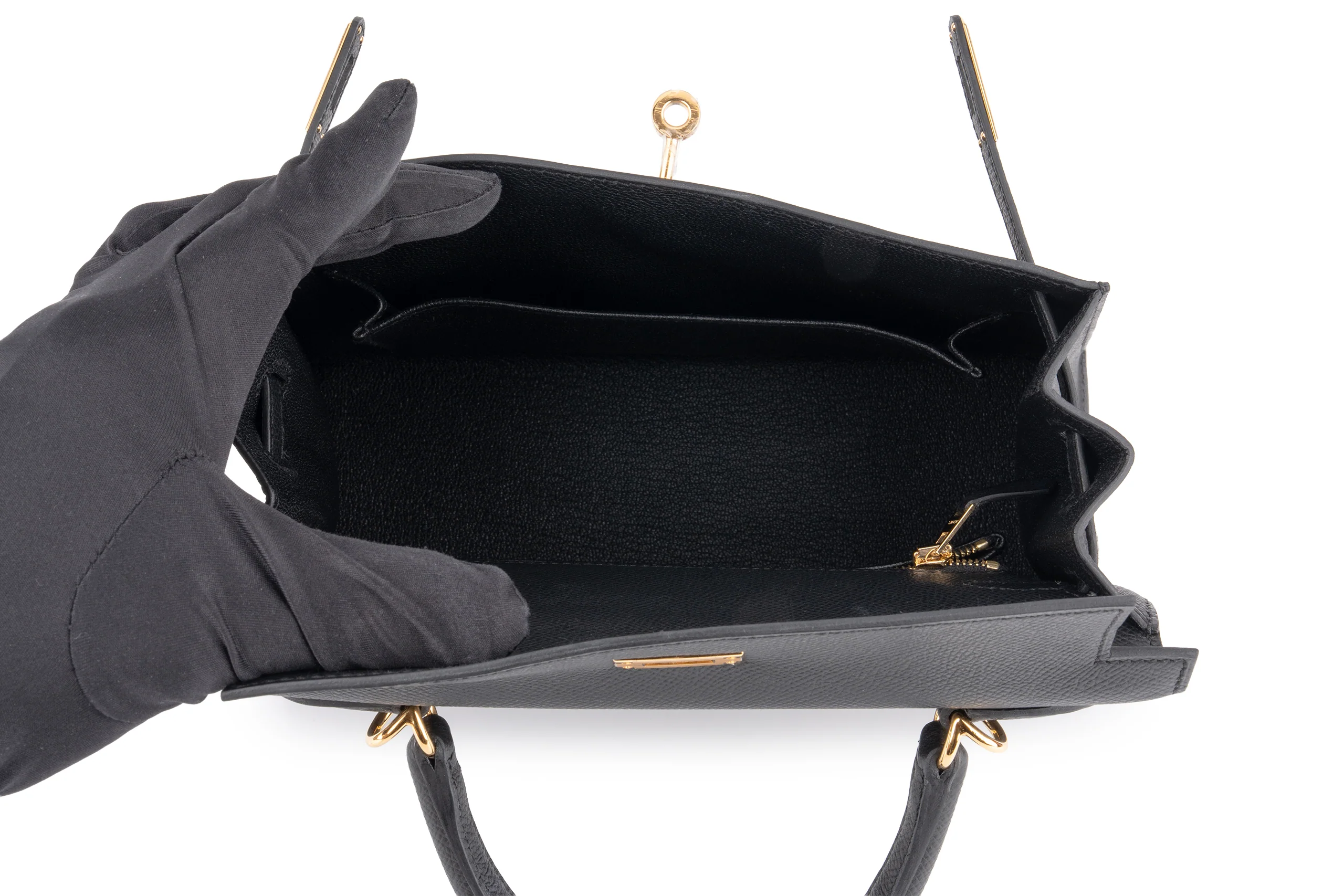 Hermès Kelly 25		Epsom 	Noir	GHW - Image 10