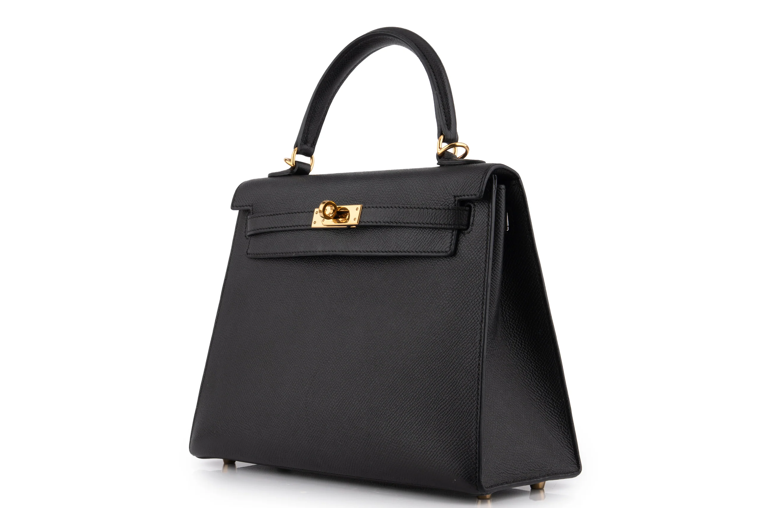 Hermès Kelly 25		Epsom 	Noir	GHW - Image 2