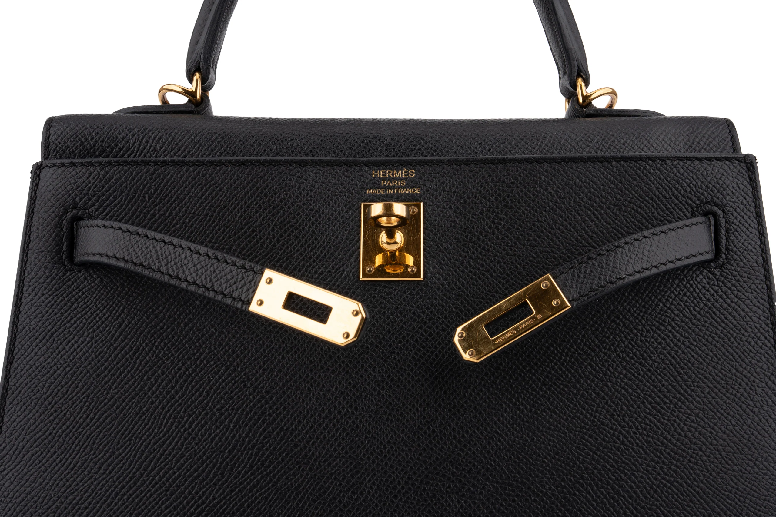Hermès Kelly 25		Epsom 	Noir	GHW - Image 9