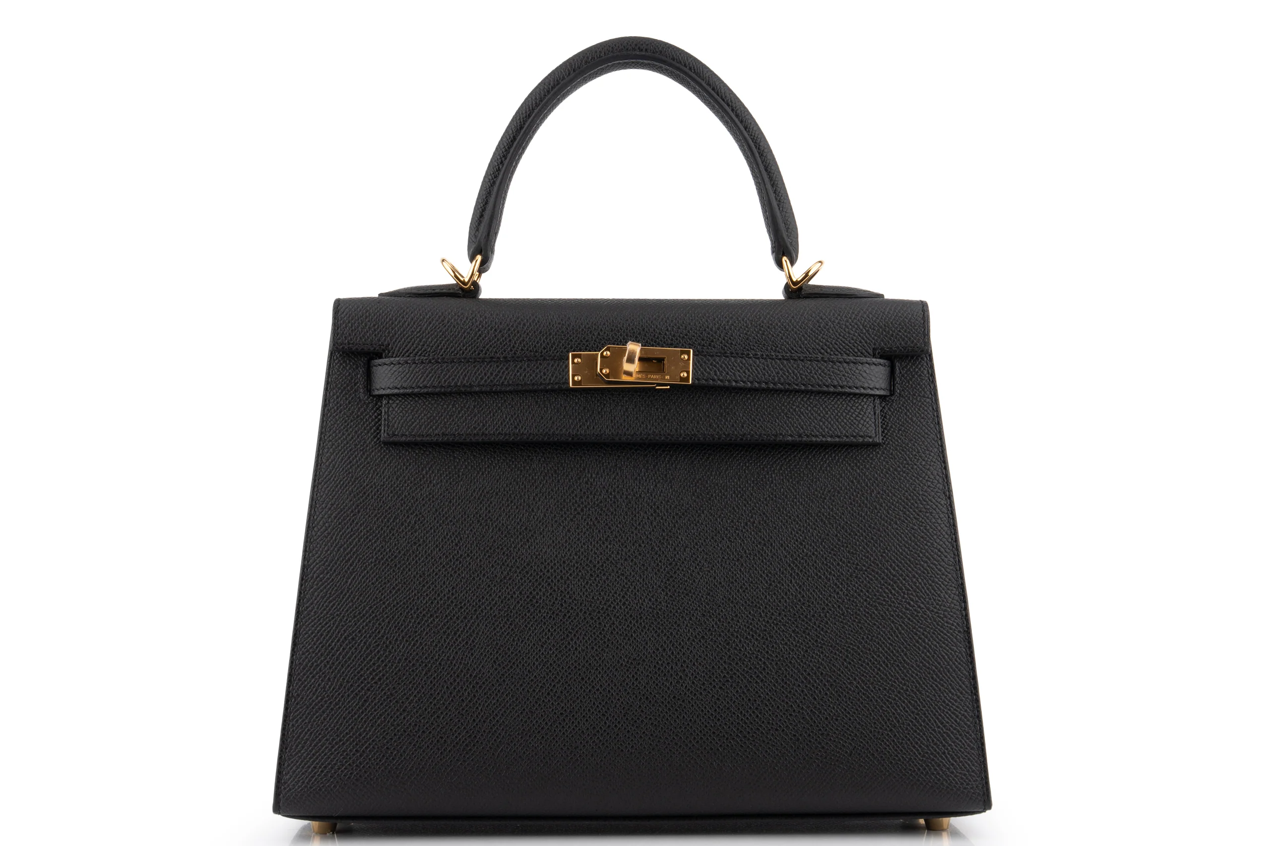 Hermès Kelly 25		Epsom 	Noir 	GHW