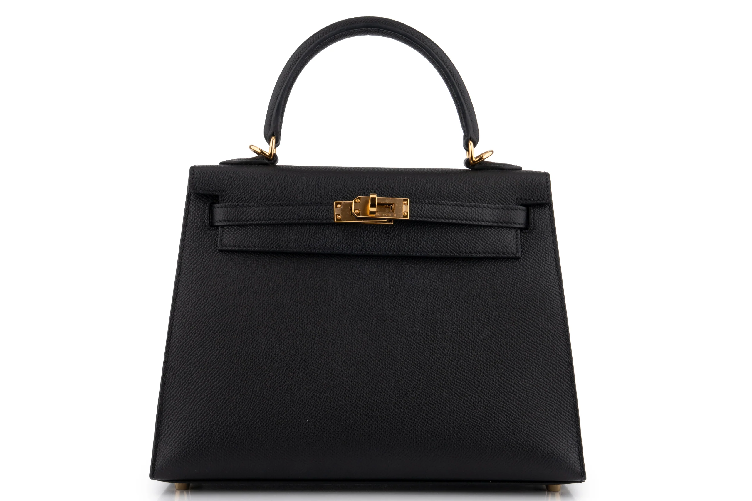 Hermès Kelly 25	Epsom 	Noir 	GHW