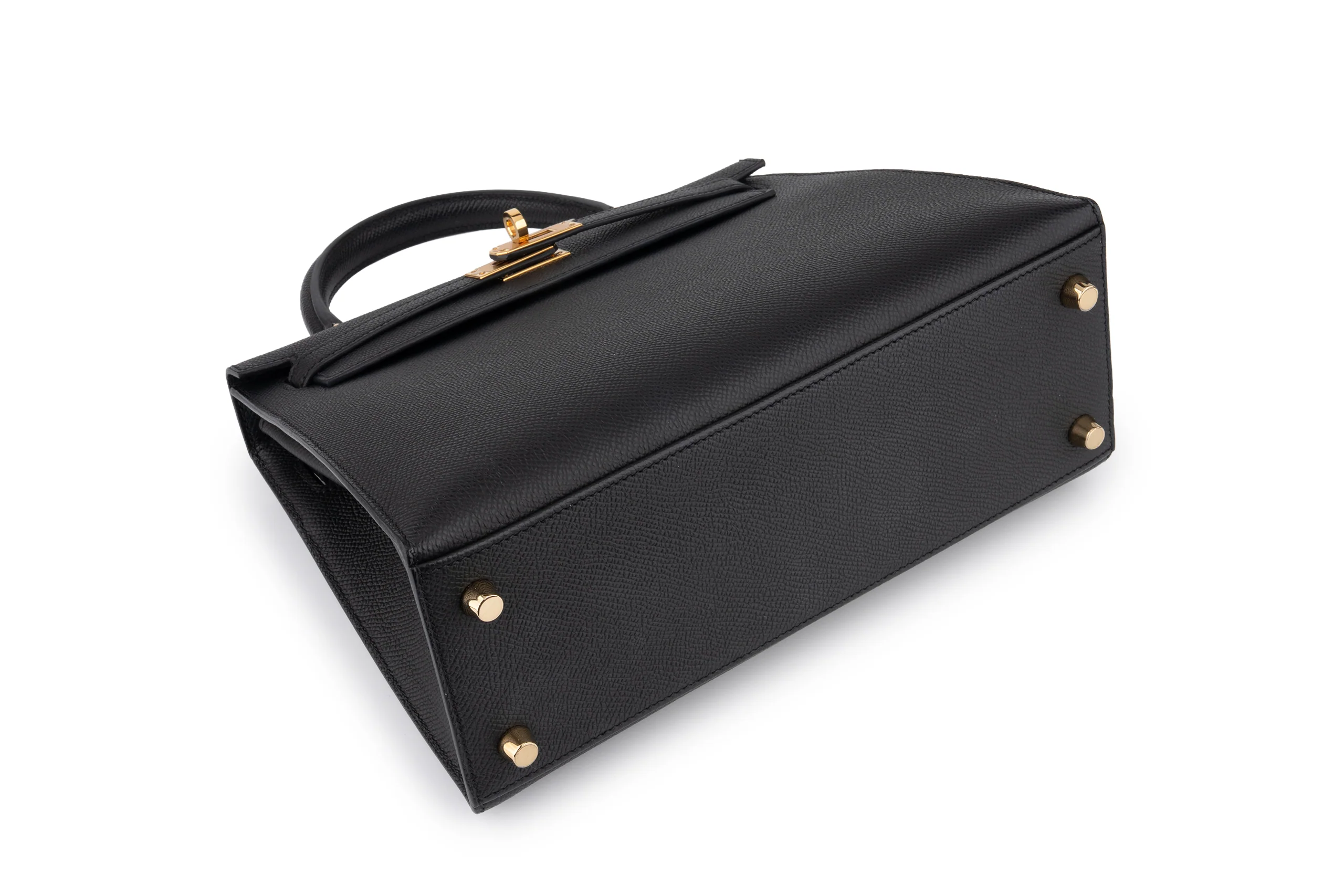 Hermès Kelly 25	Epsom 	Noir 	GHW - Image 12
