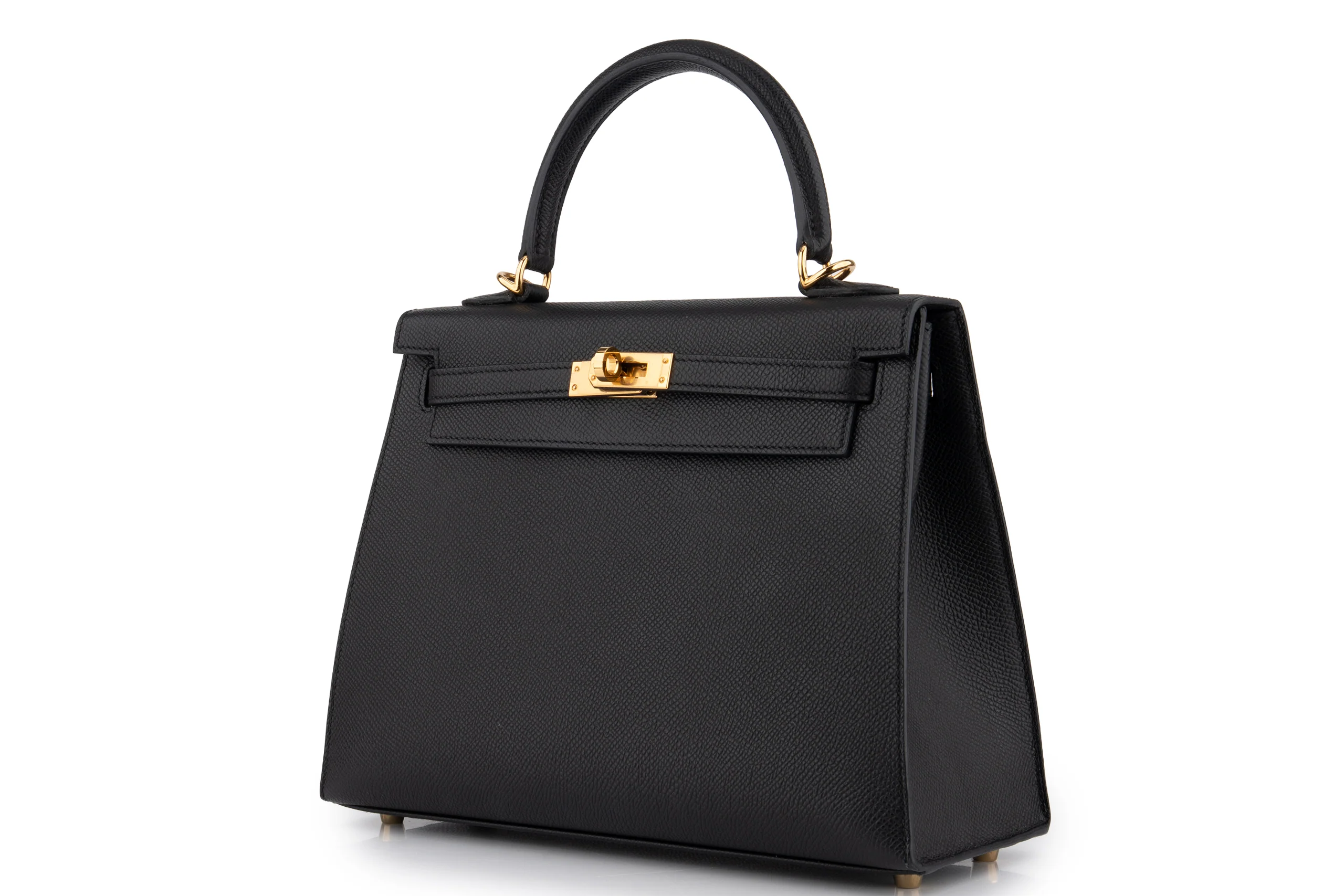 Hermès Kelly 25	Epsom 	Noir 	GHW - Image 2