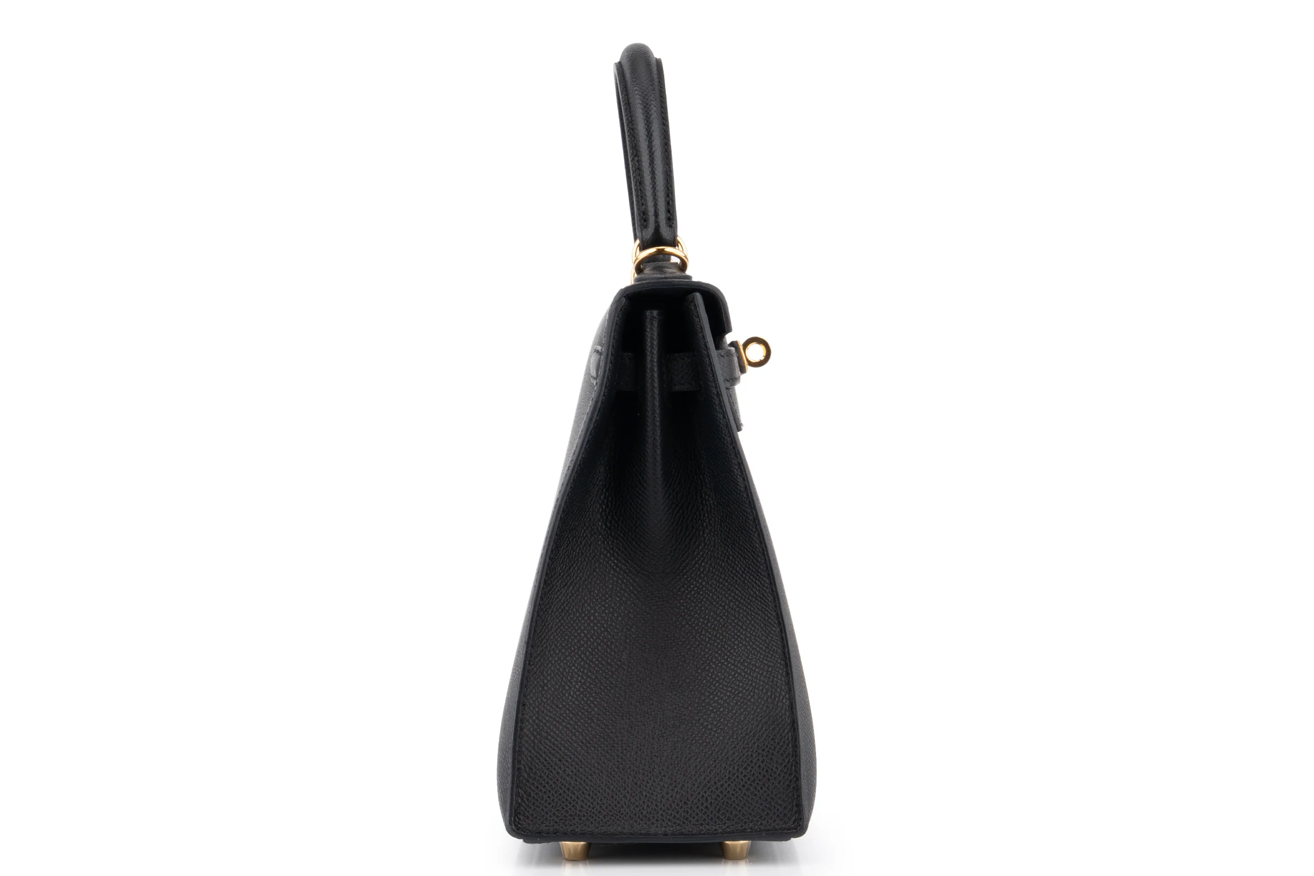 Hermès Kelly 25	Epsom 	Noir 	GHW - Image 5