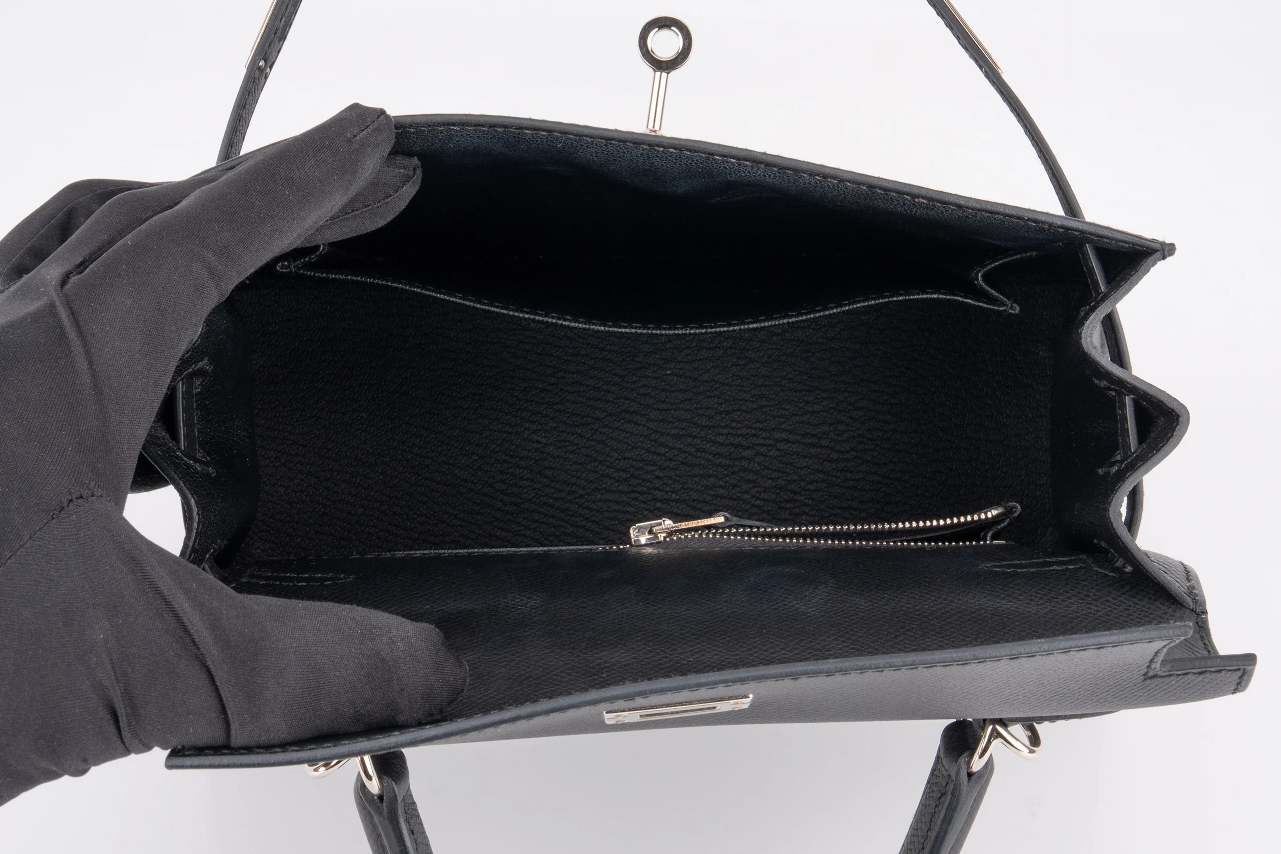 Hermès Kelly 25		Epsom	Noir	PHW - Image 10