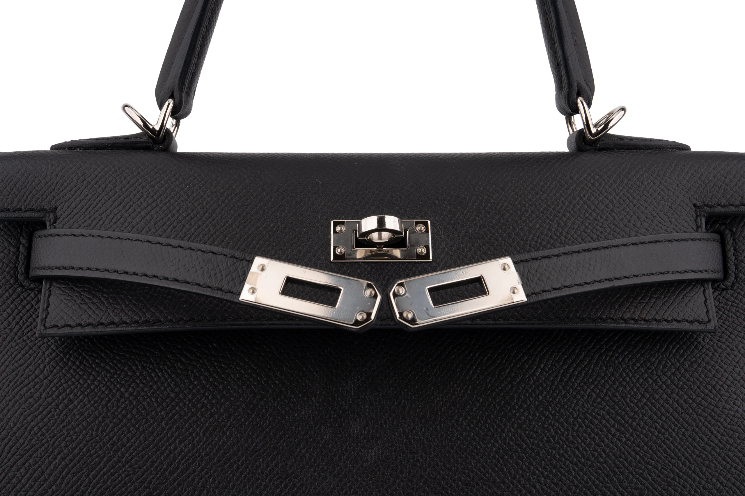 Hermès Kelly 25		Epsom	Noir	PHW - Image 8