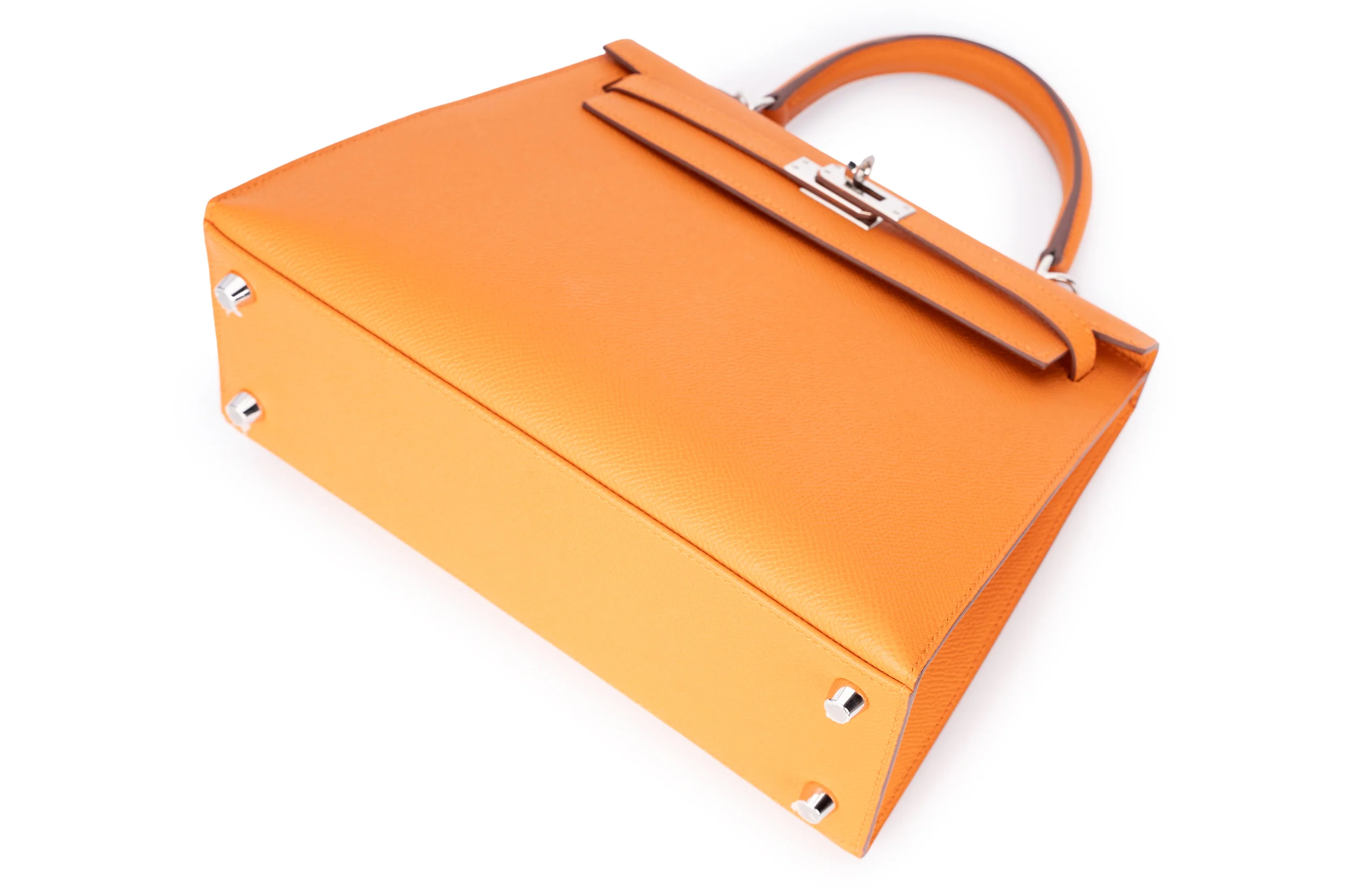 Hermès Kelly 25 Epsom Orange PHW - Image 11