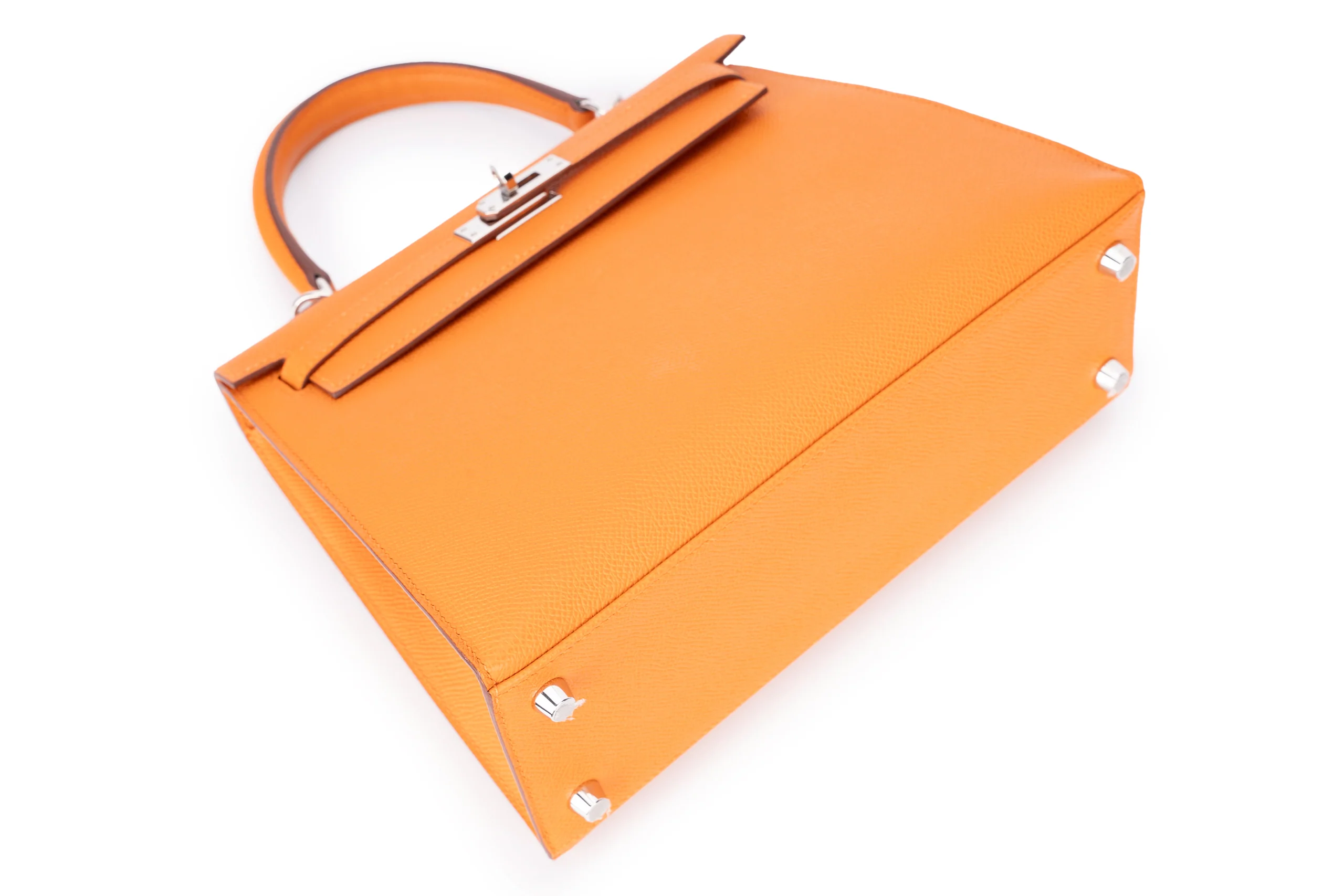 Hermès Kelly 25 Epsom Orange PHW - Image 12