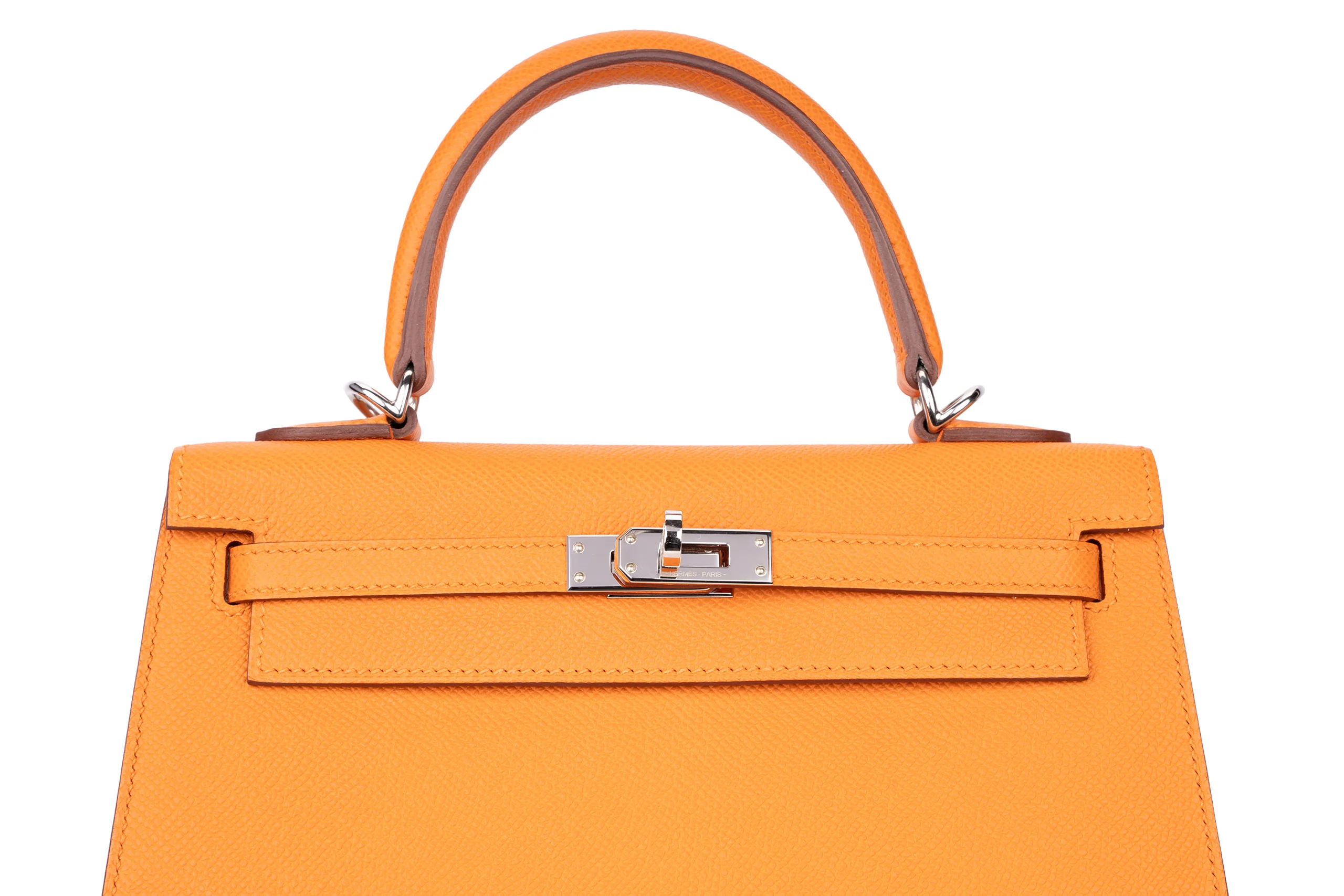 Hermès Kelly 25 Epsom Orange PHW - Image 7