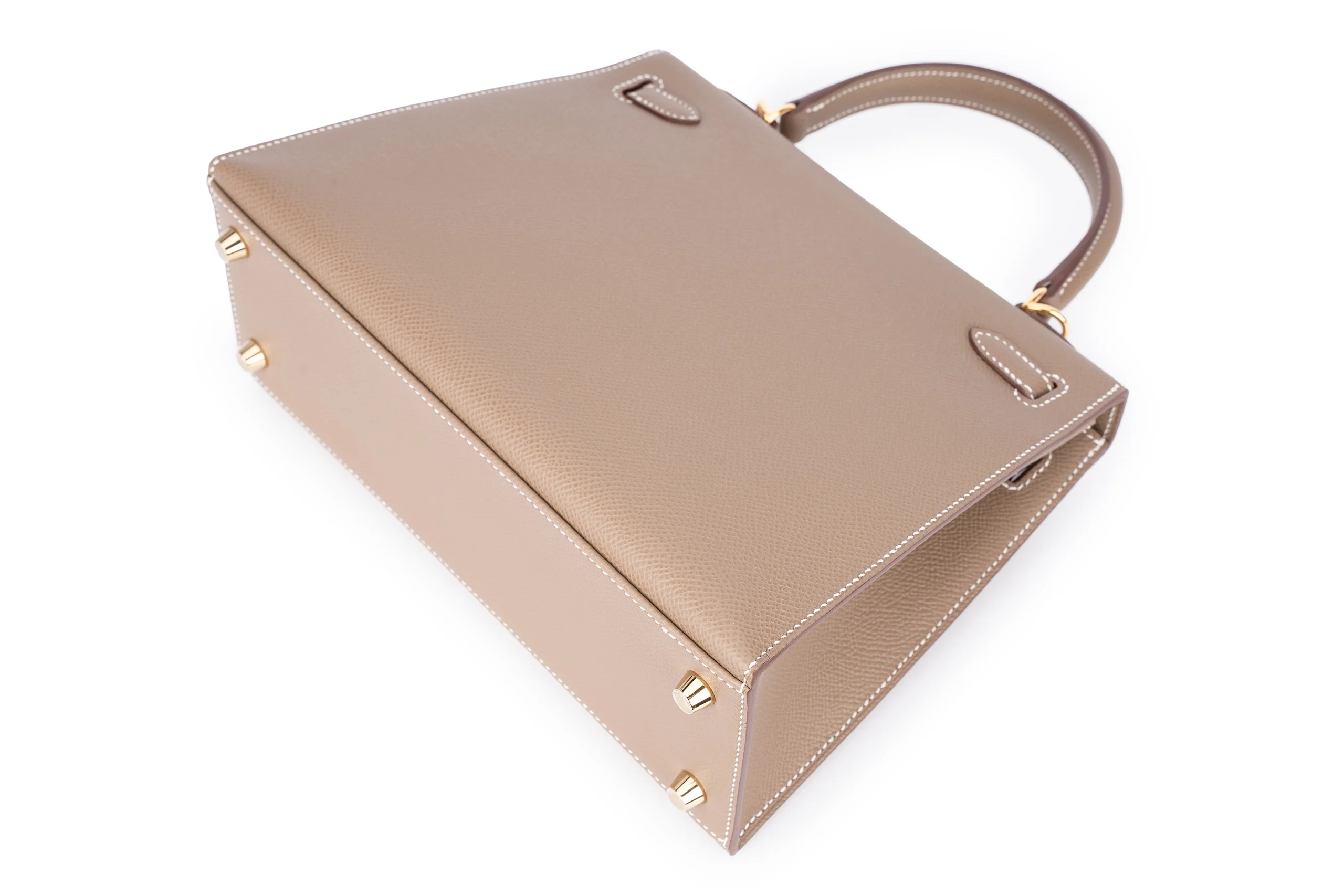 Hermès Kelly 25 Etoupe Epsom Sellier Gold Hardware - Image 10