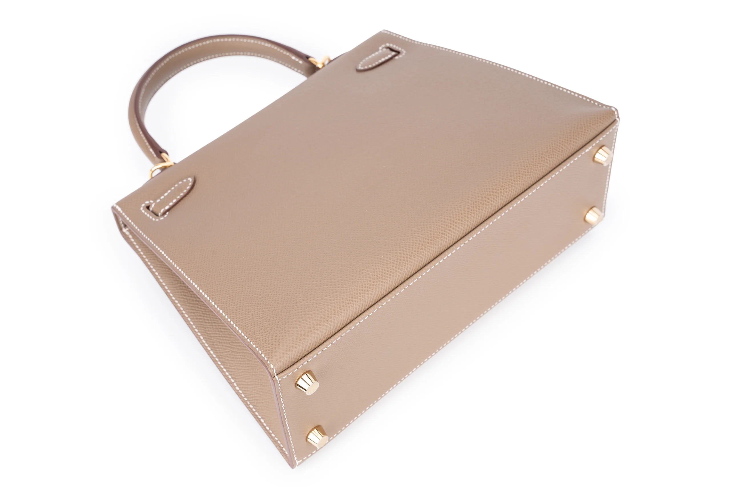 Hermès Kelly 25 Etoupe Epsom Sellier Gold Hardware - Image 11