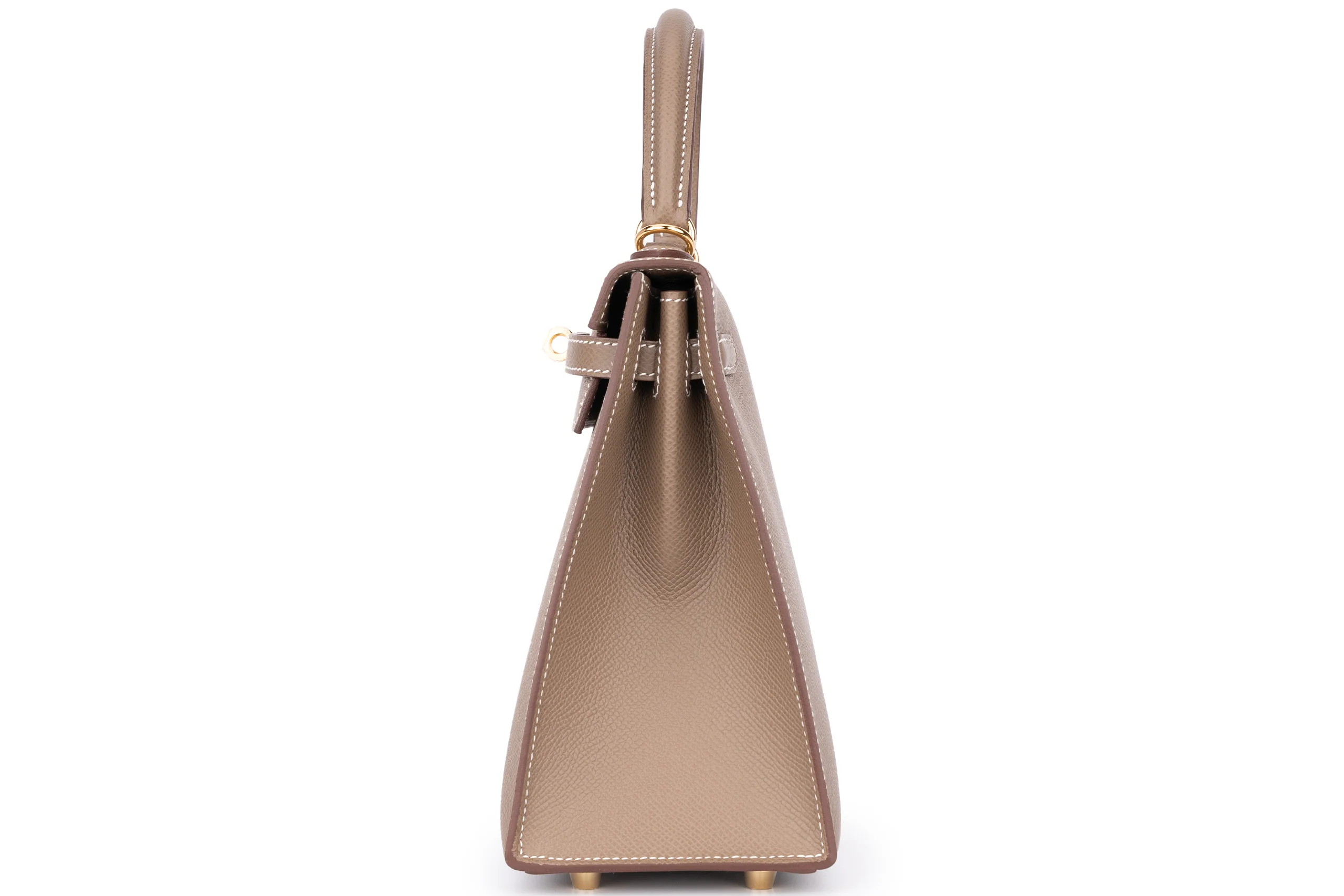 Hermès Kelly 25 Etoupe Epsom Sellier Gold Hardware - Image 3