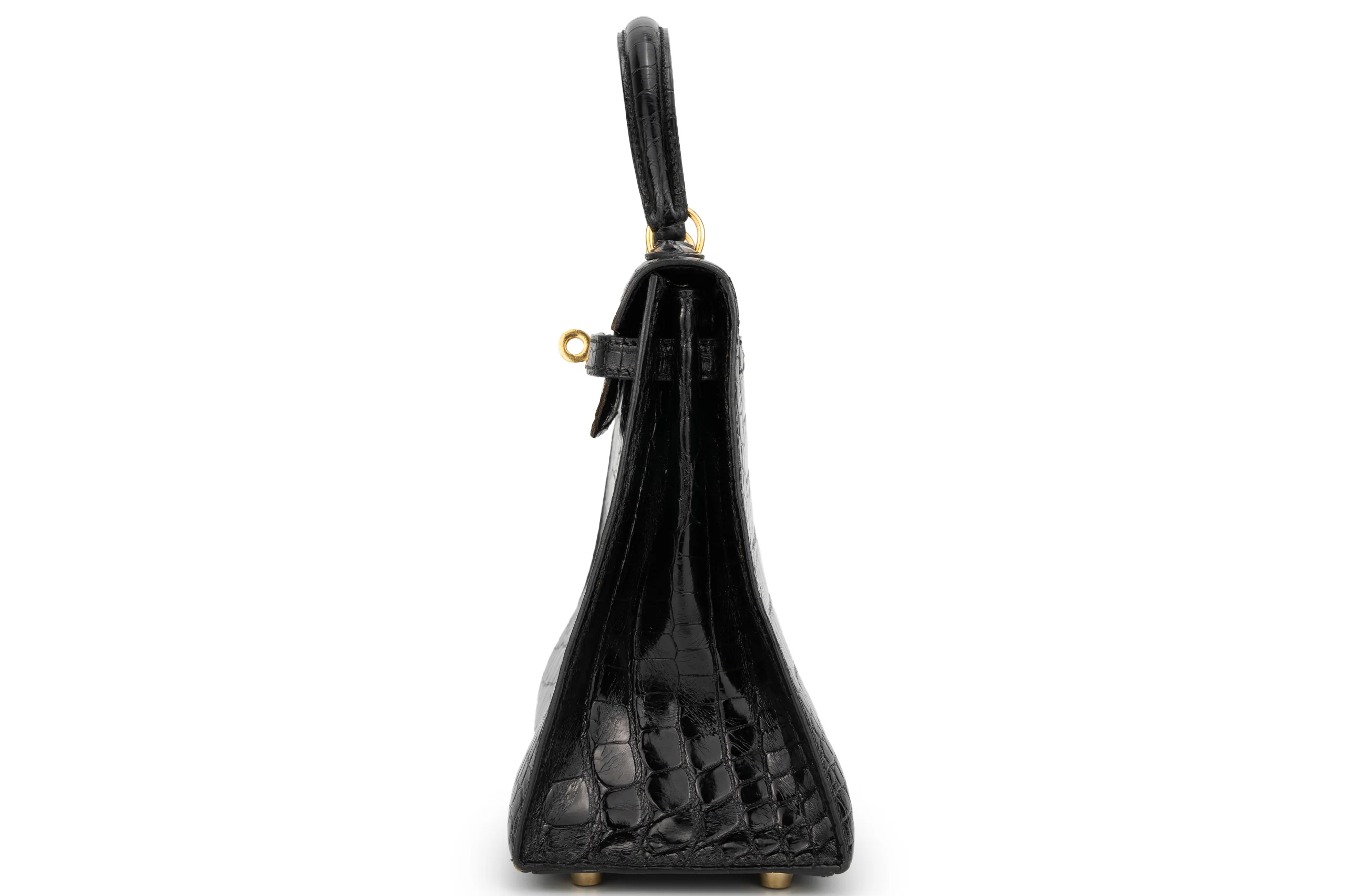 Hermès Kelly 25 Exotic Alligator Black GHW - Image 3