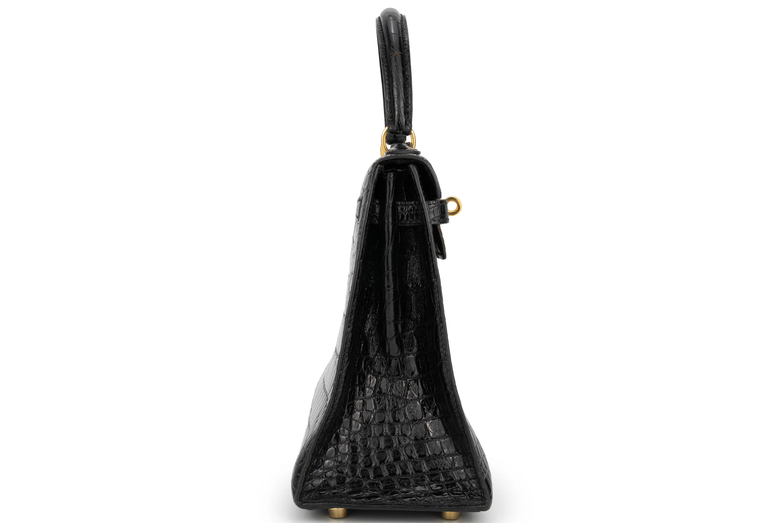 Hermès Kelly 25 Exotic Alligator Black GHW - Image 4