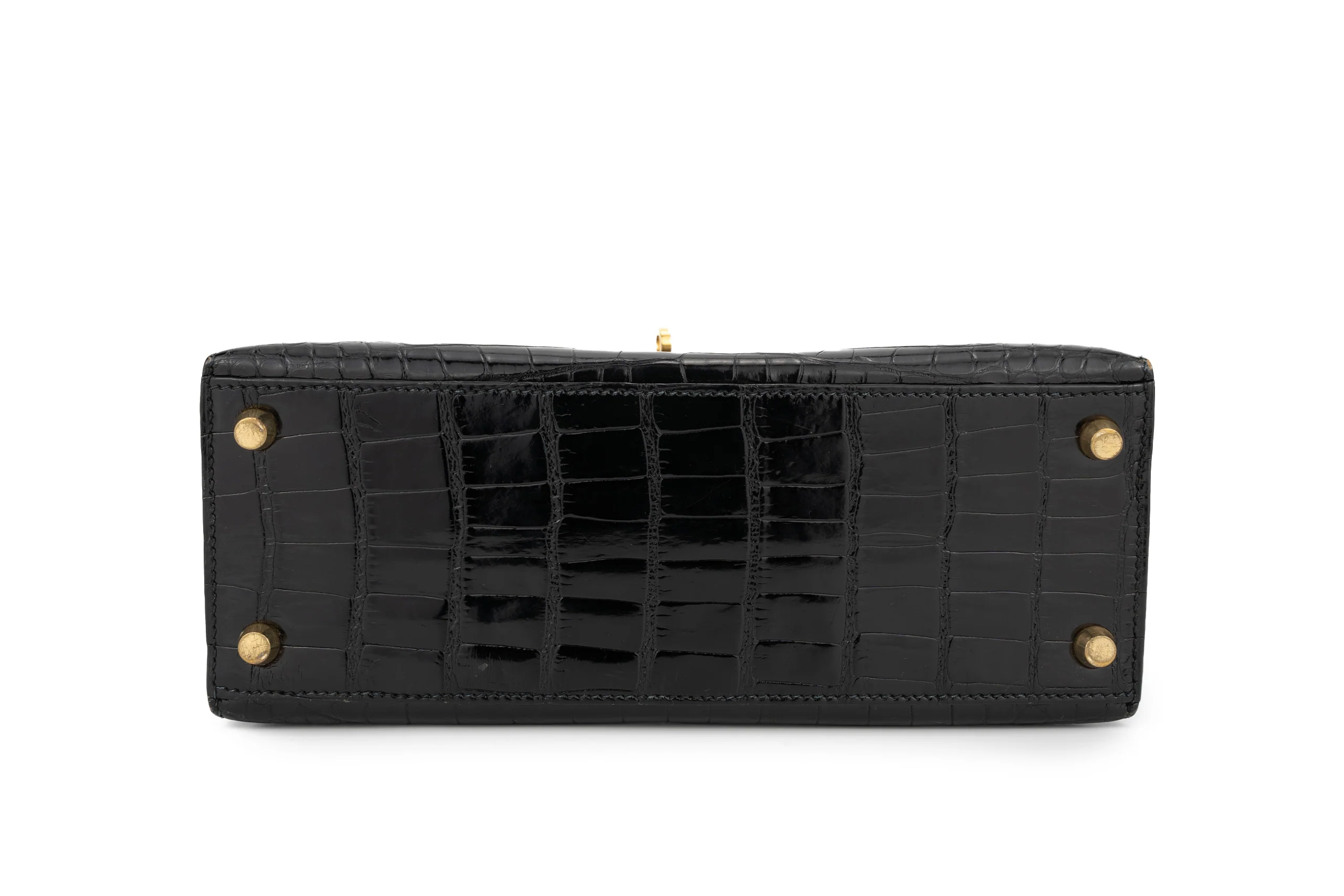Hermès Kelly 25 Exotic Alligator Black GHW - Image 6