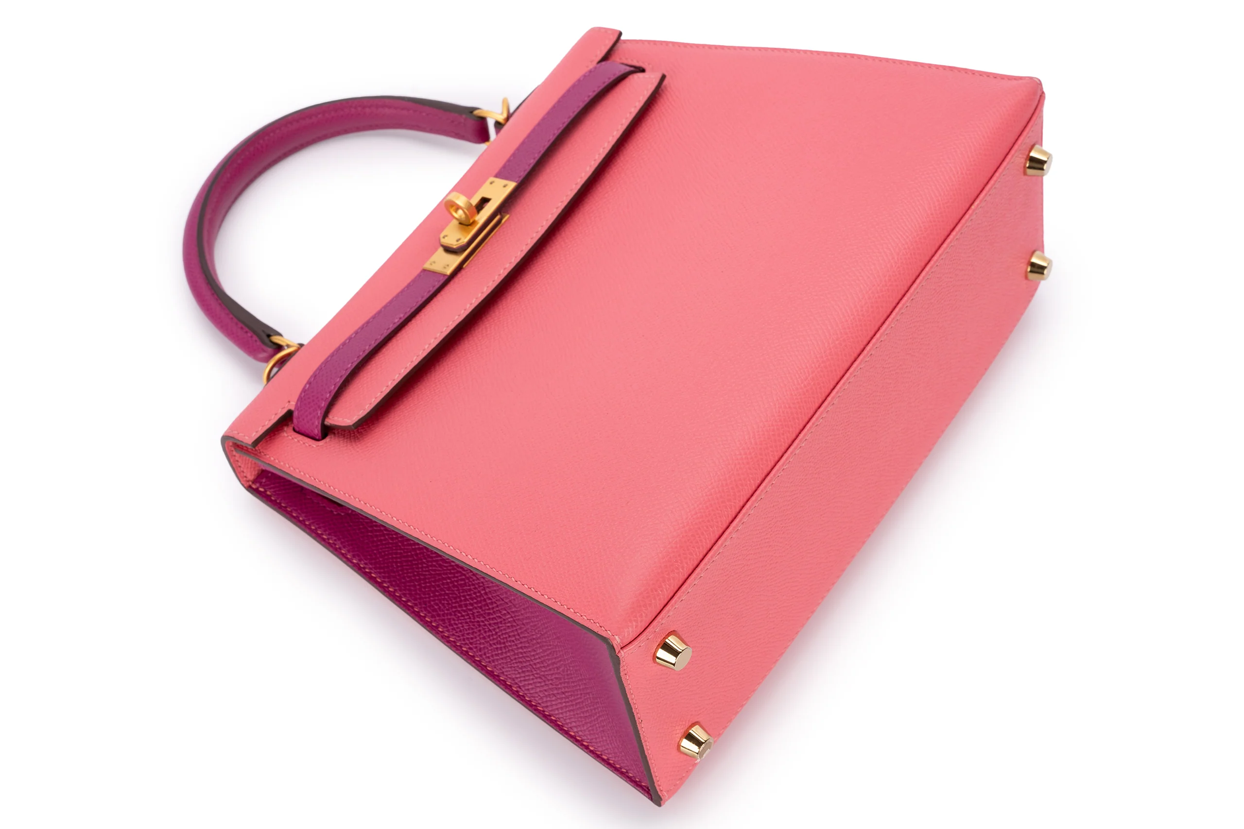 Hermès Kelly 25 Hss Epsom Rose Azalee/ Anemone BGHW - Image 12
