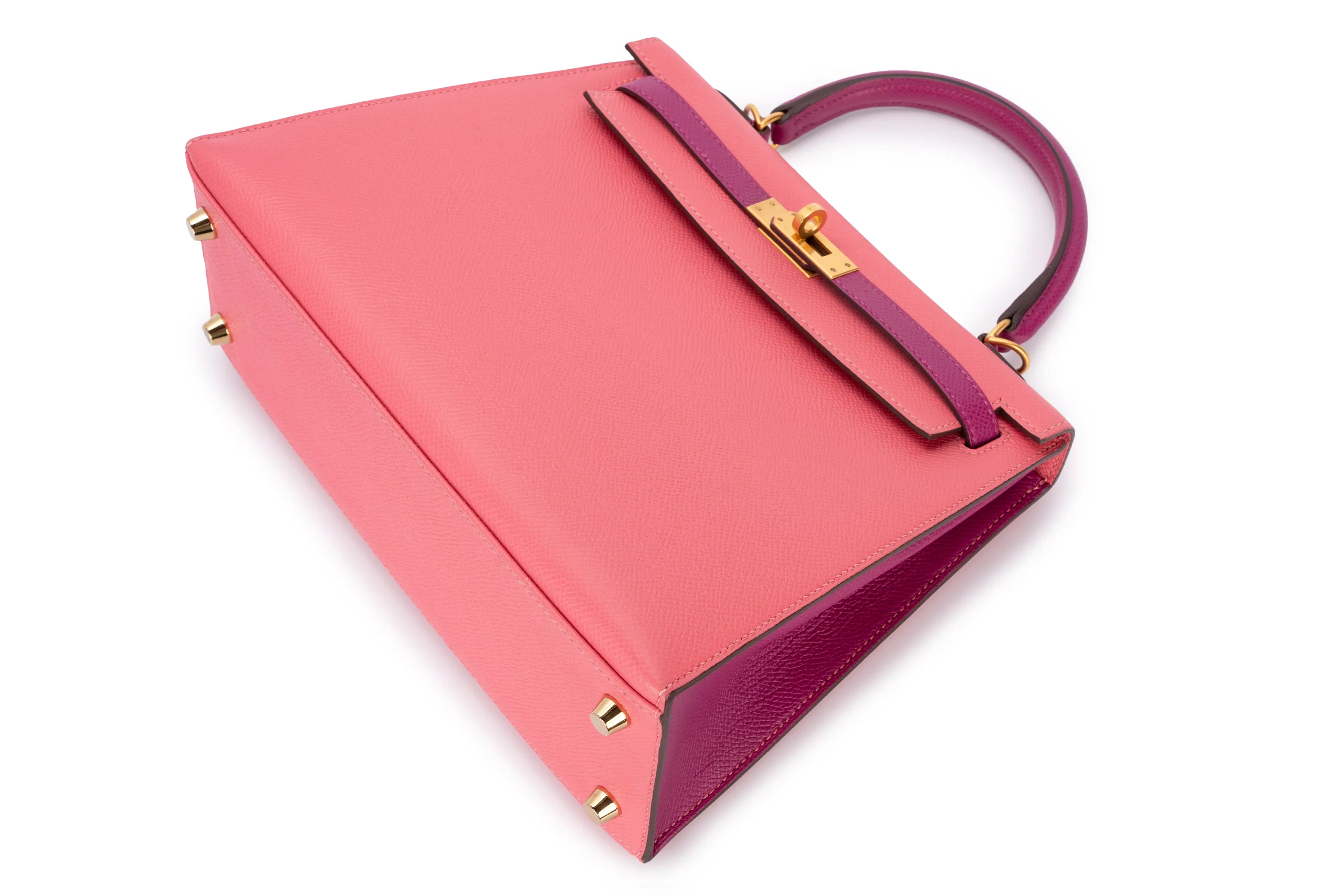 Hermès Kelly 25 Hss Epsom Rose Azalee/ Anemone BGHW - Image 13