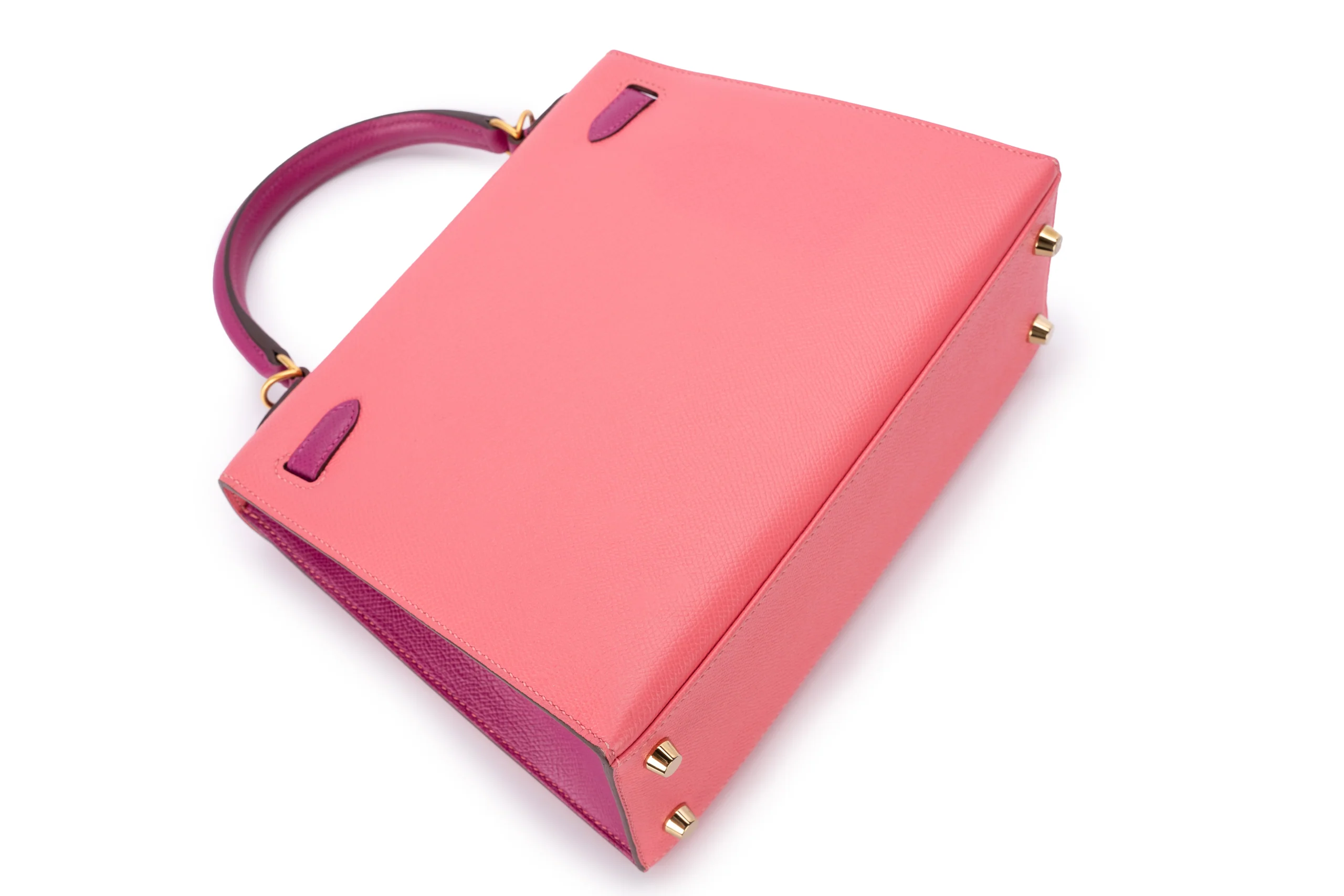 Hermès Kelly 25 Hss Epsom Rose Azalee/ Anemone BGHW - Image 14