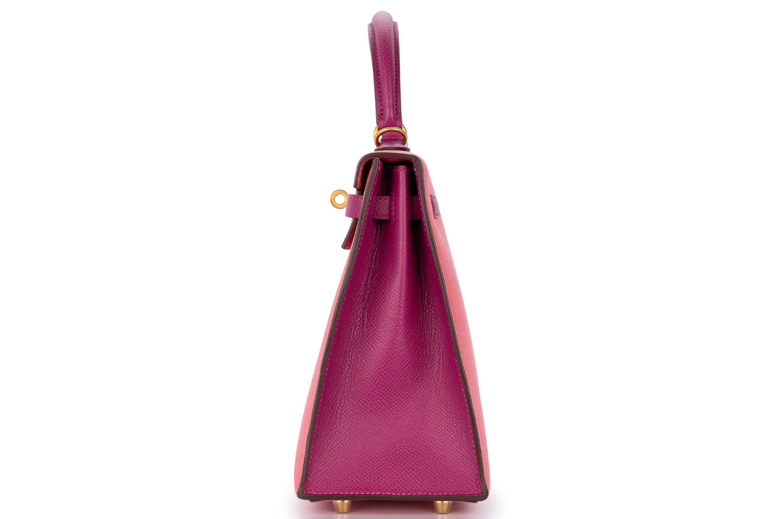 Hermès Kelly 25 Hss Epsom Rose Azalee/ Anemone BGHW - Image 3