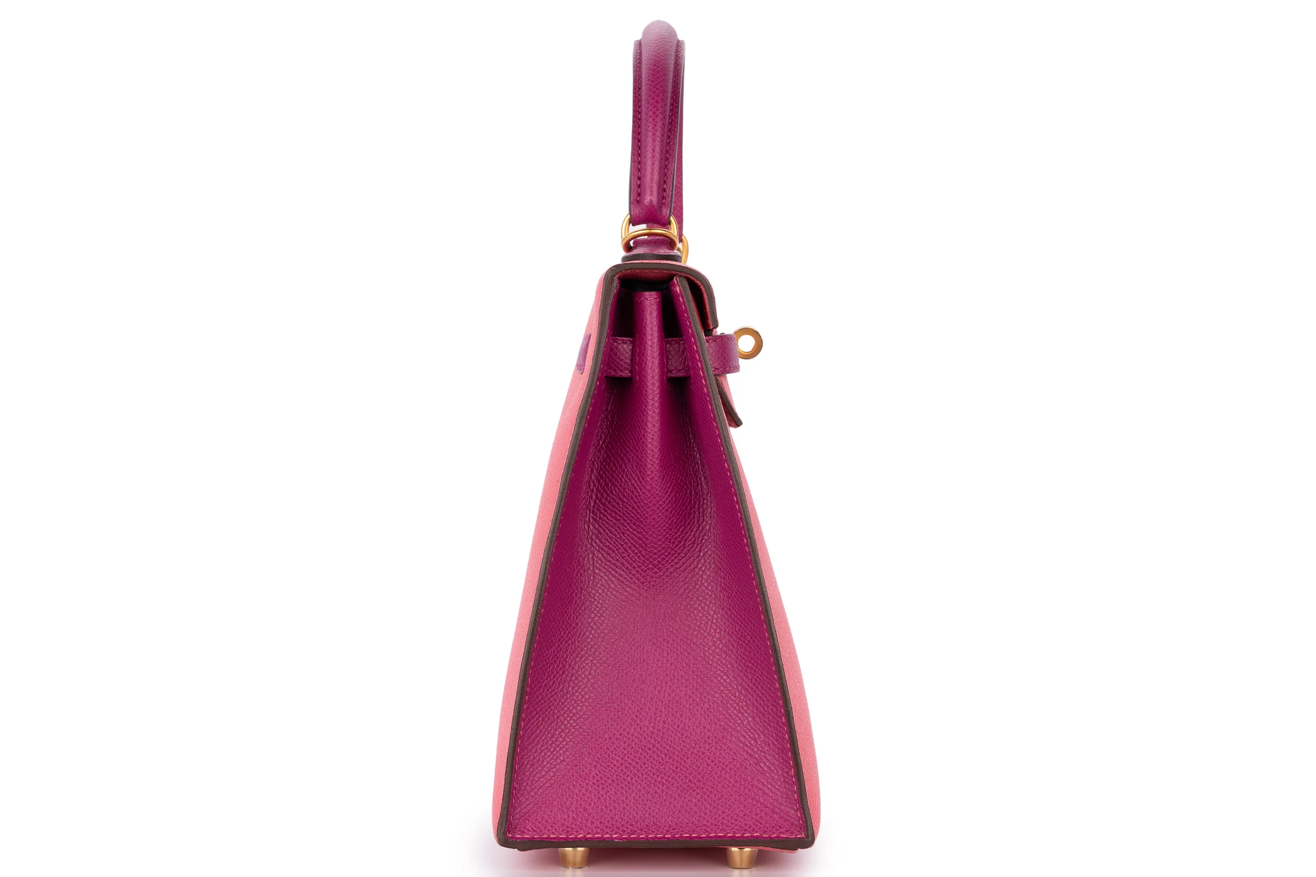 Hermès Kelly 25 Hss Epsom Rose Azalee/ Anemone BGHW - Image 5