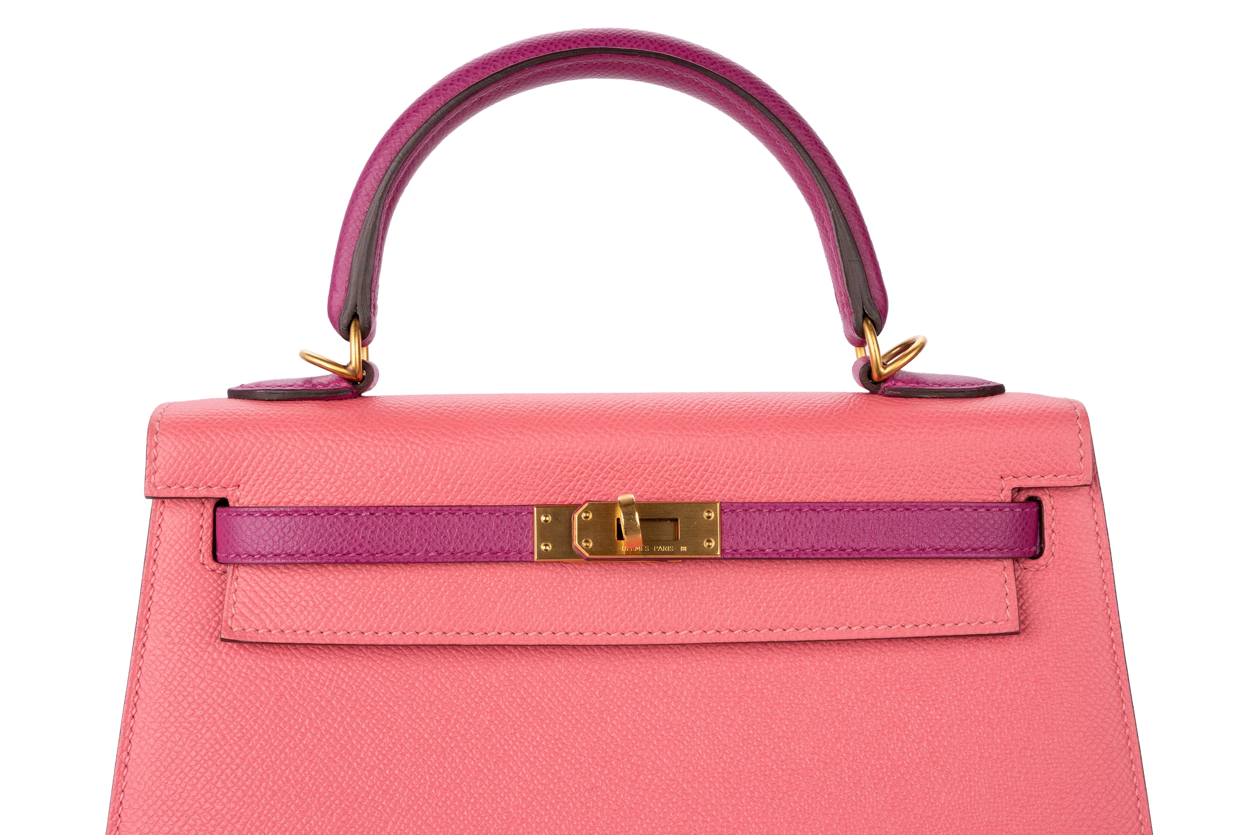 Hermès Kelly 25 Hss Epsom Rose Azalee/ Anemone BGHW - Image 7