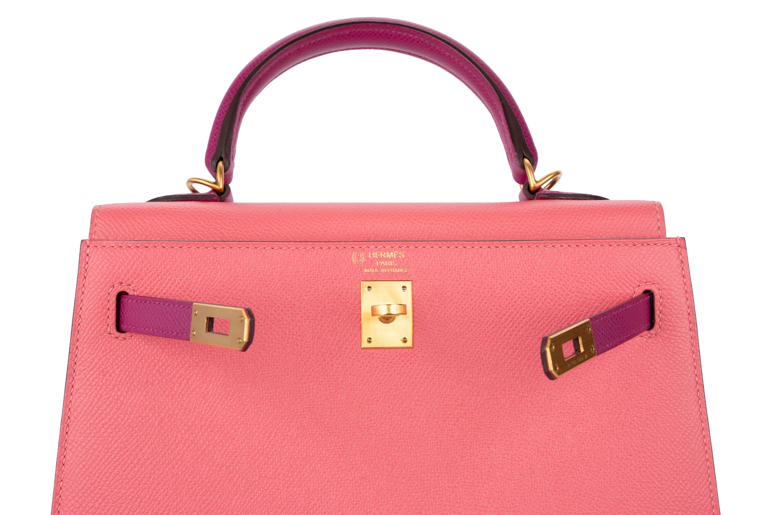 Hermès Kelly 25 Hss Epsom Rose Azalee/ Anemone BGHW - Image 9