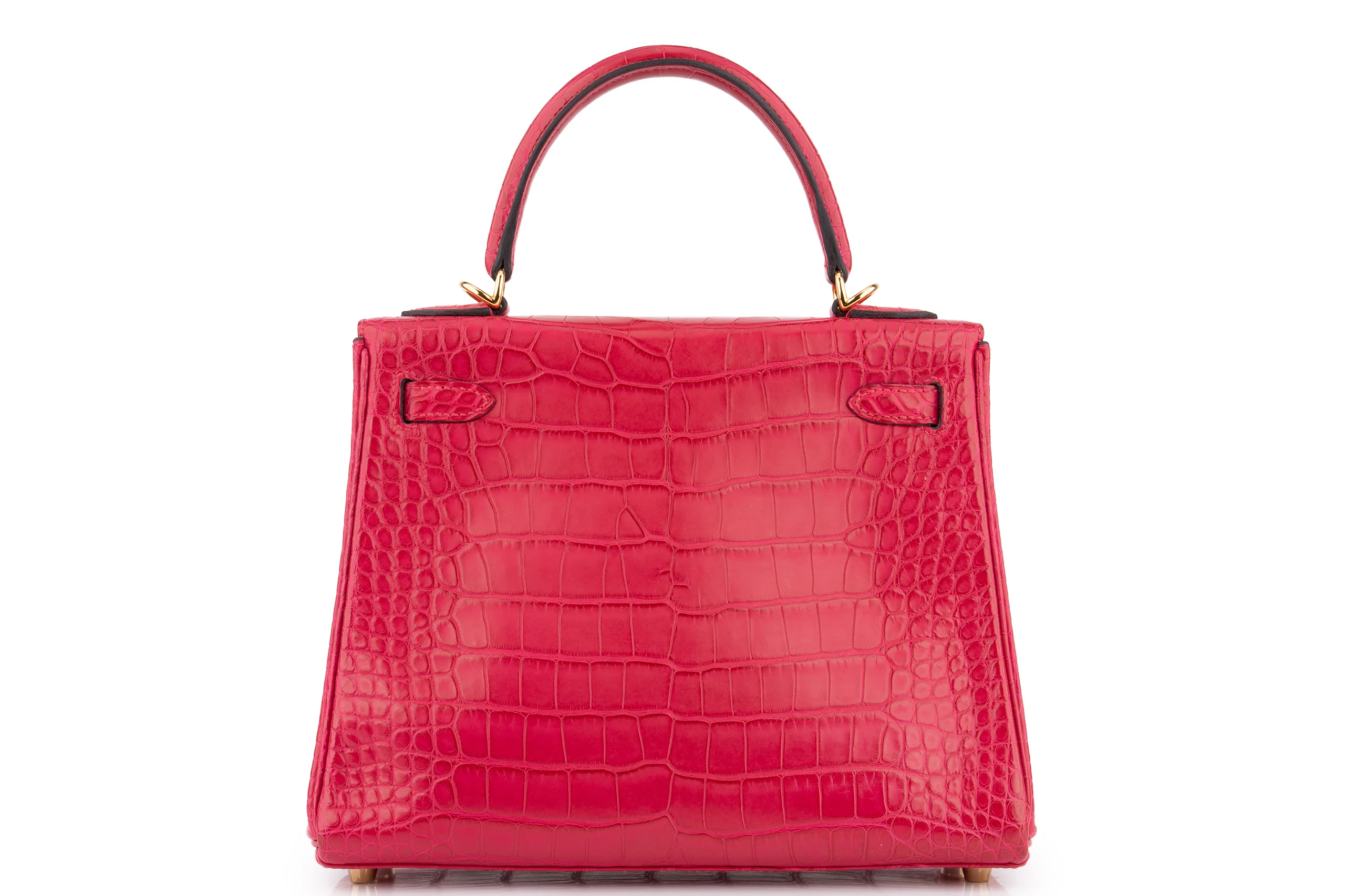 Hermès Kelly 25	Retourne	Alligator Mississippiensis	Matte Framboise	GHW - Image 4