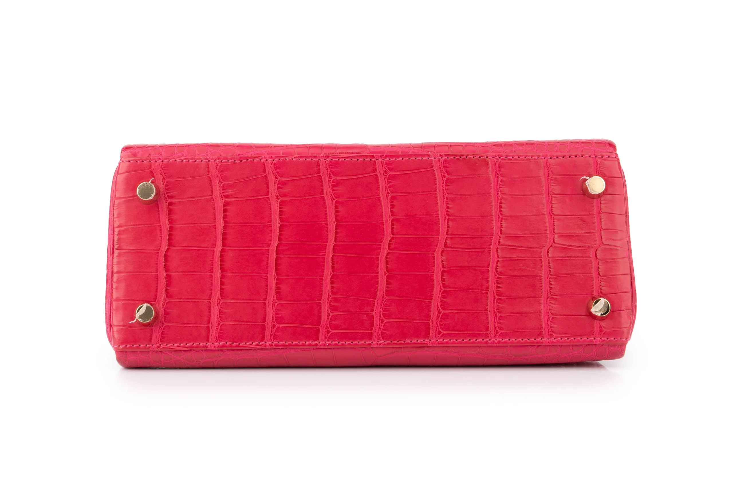Hermès Kelly 25	Retourne	Alligator Mississippiensis	Matte Framboise	GHW - Image 6