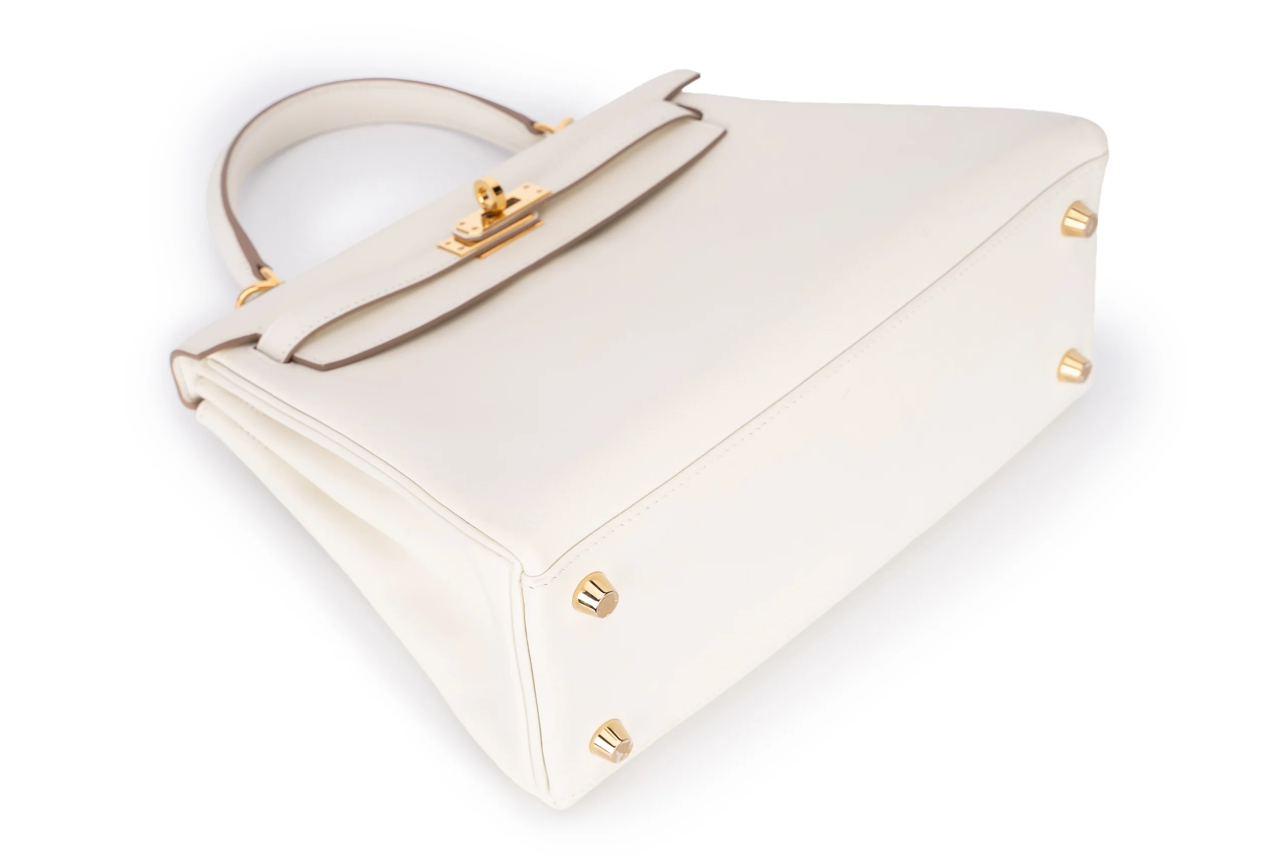 Hermès Kelly 25 Retourne Swift Mushroom GHW - Image 12