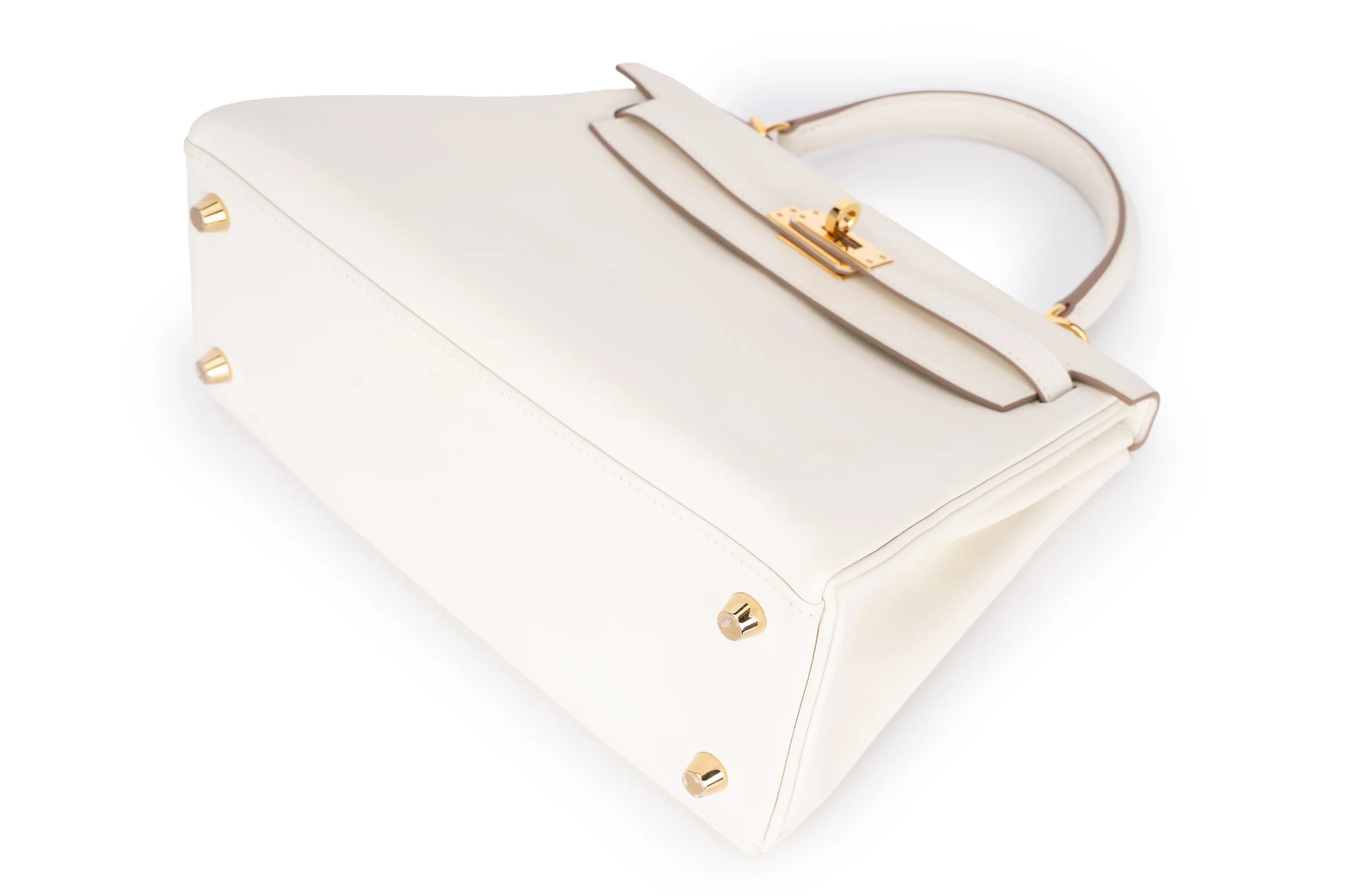 Hermès Kelly 25 Retourne Swift Mushroom GHW - Image 13