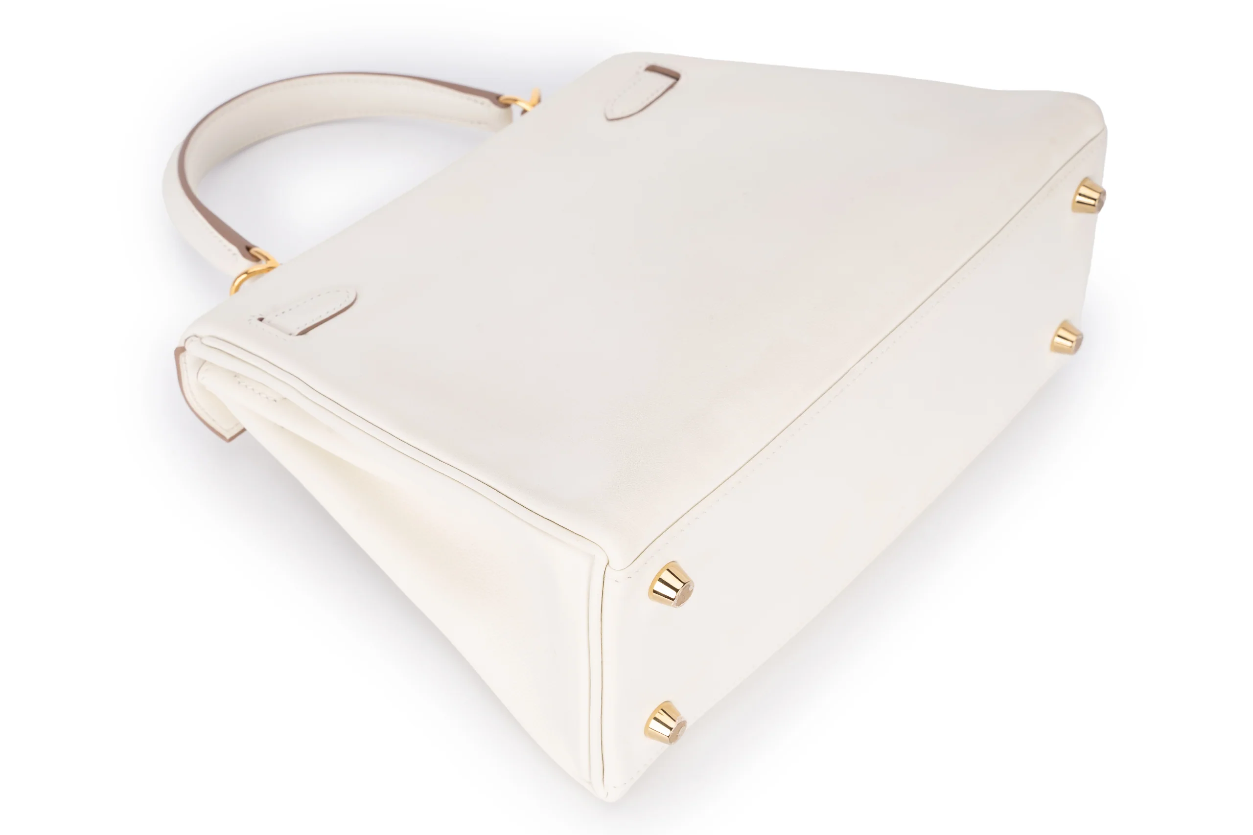 Hermès Kelly 25 Retourne Swift Mushroom GHW - Image 14