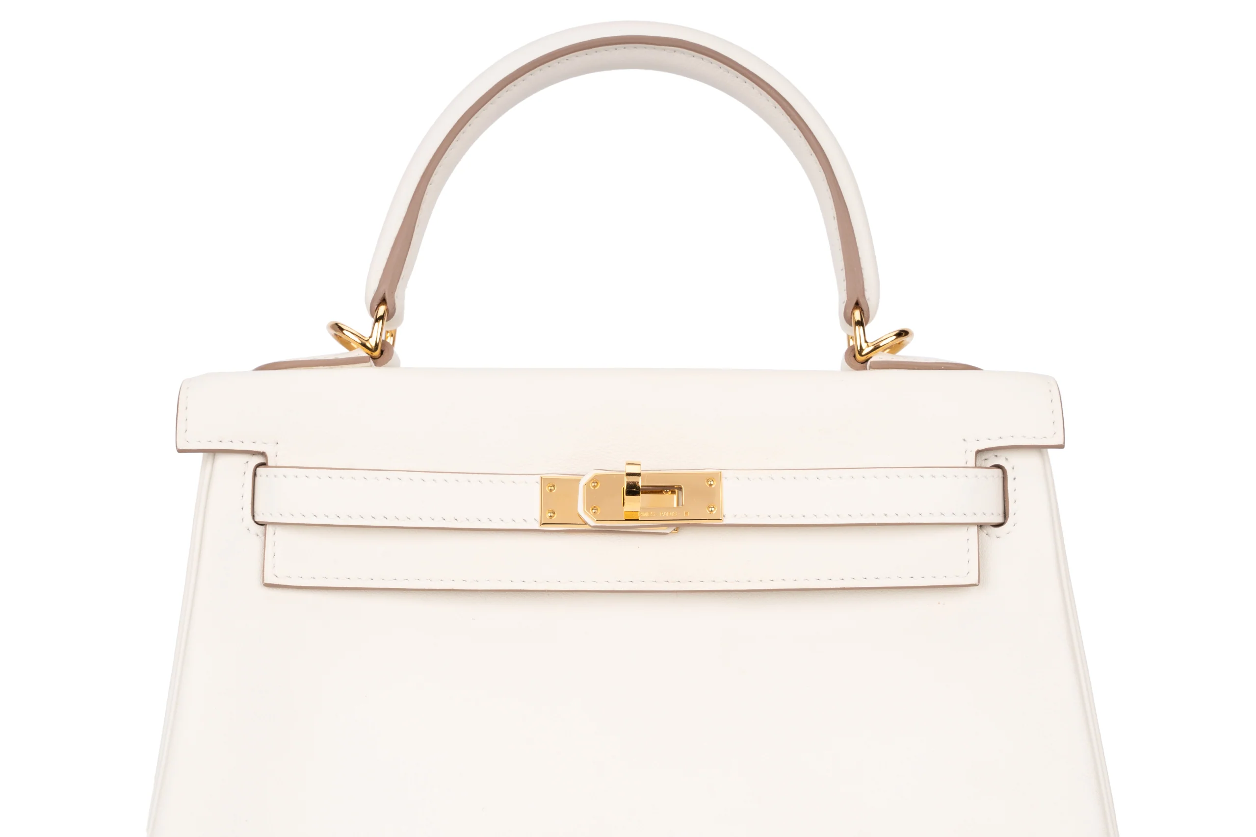 Hermès Kelly 25 Retourne Swift Mushroom GHW - Image 7