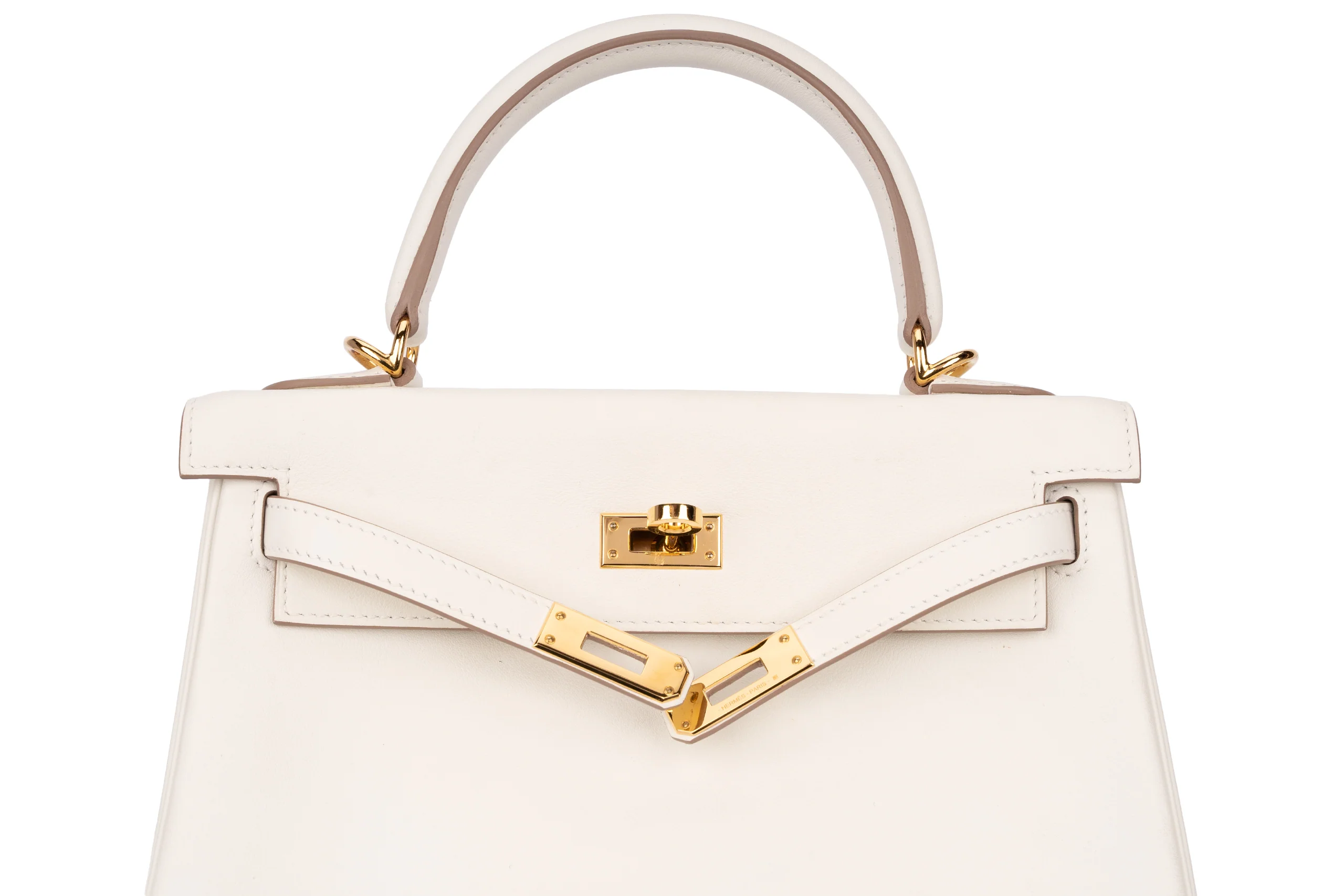 Hermès Kelly 25 Retourne Swift Mushroom GHW - Image 8