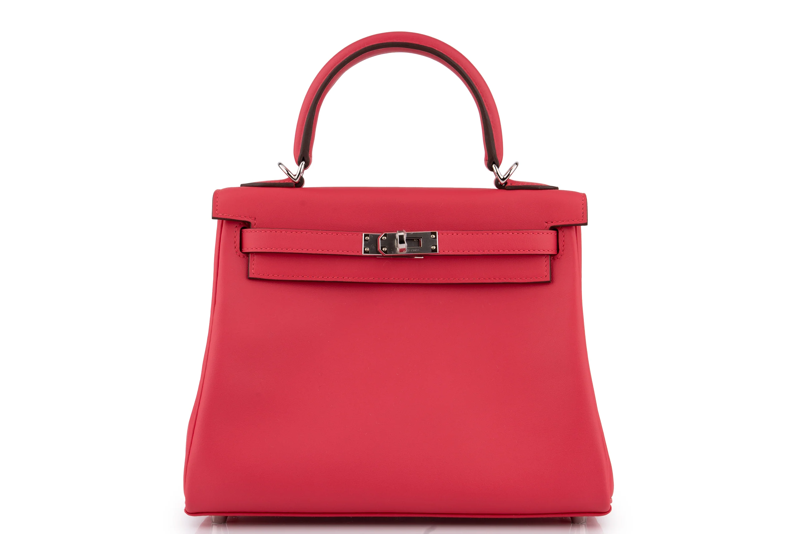 Hermès Kelly 25	Retourne	Swift	Rose Extreme	PHW