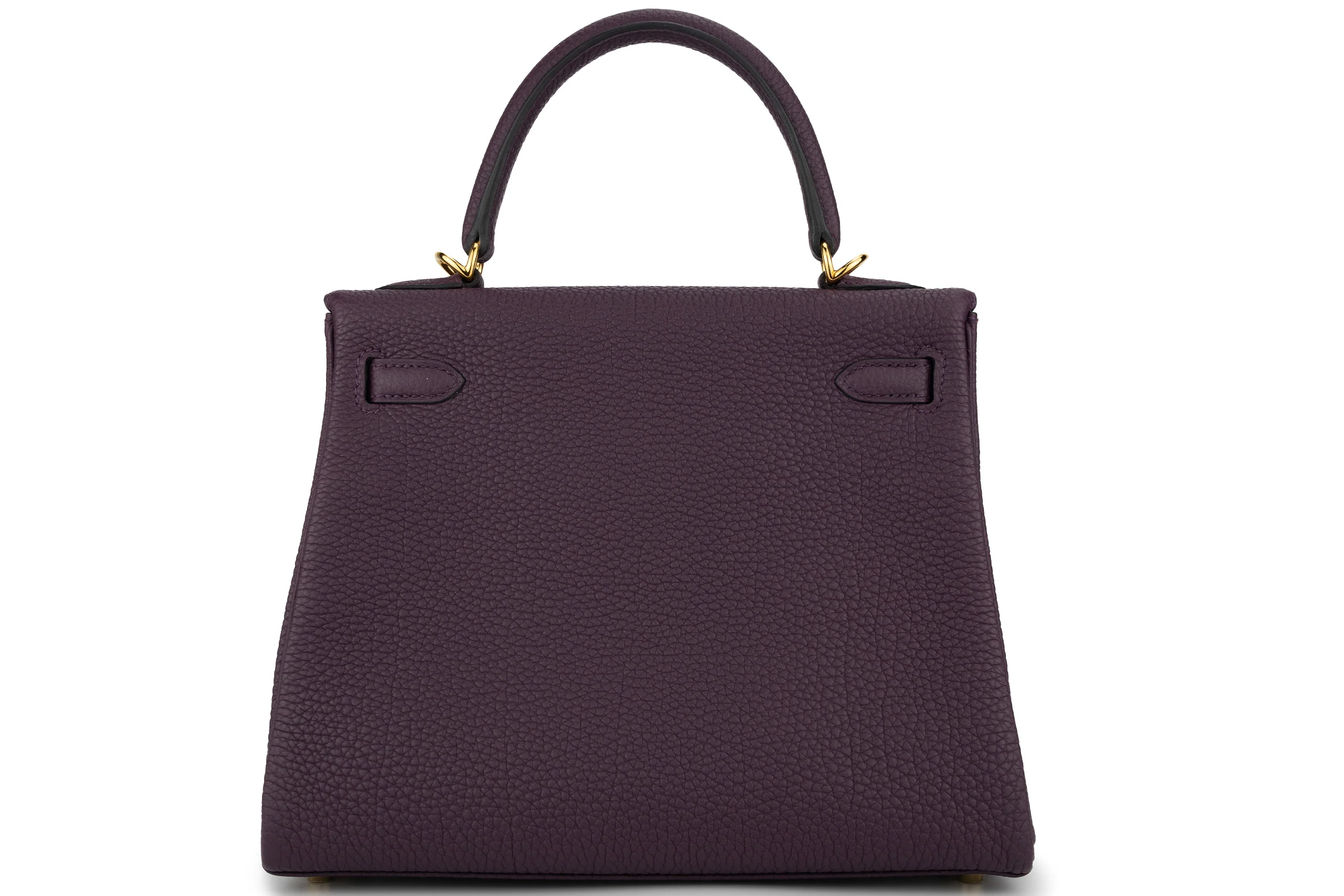Hermès Kelly 25 Retourne Togo Cassis GHW - Image 5