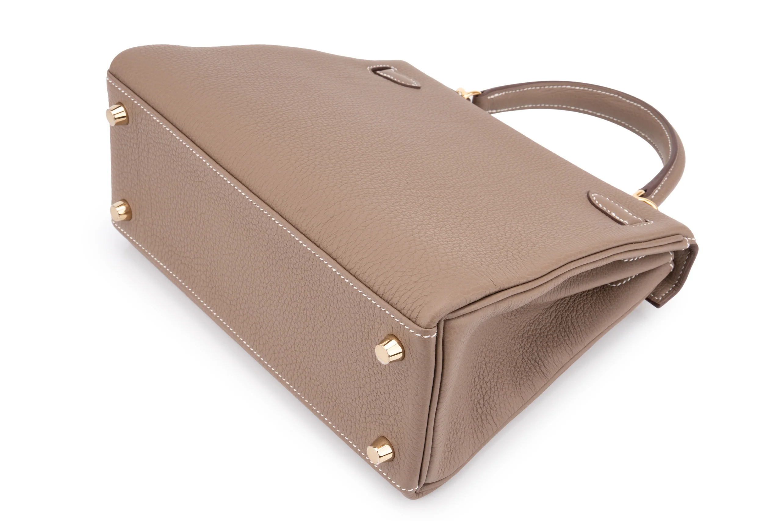 Hermès Kelly 25	Retourne	Togo	Etoupe	GHW - Image 10